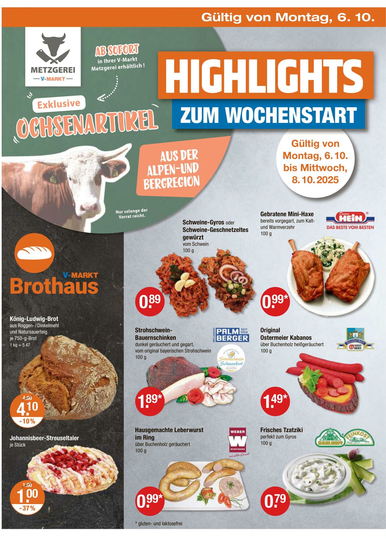 Prospekt V-Markt 02.10.2025 - 08.10.2025