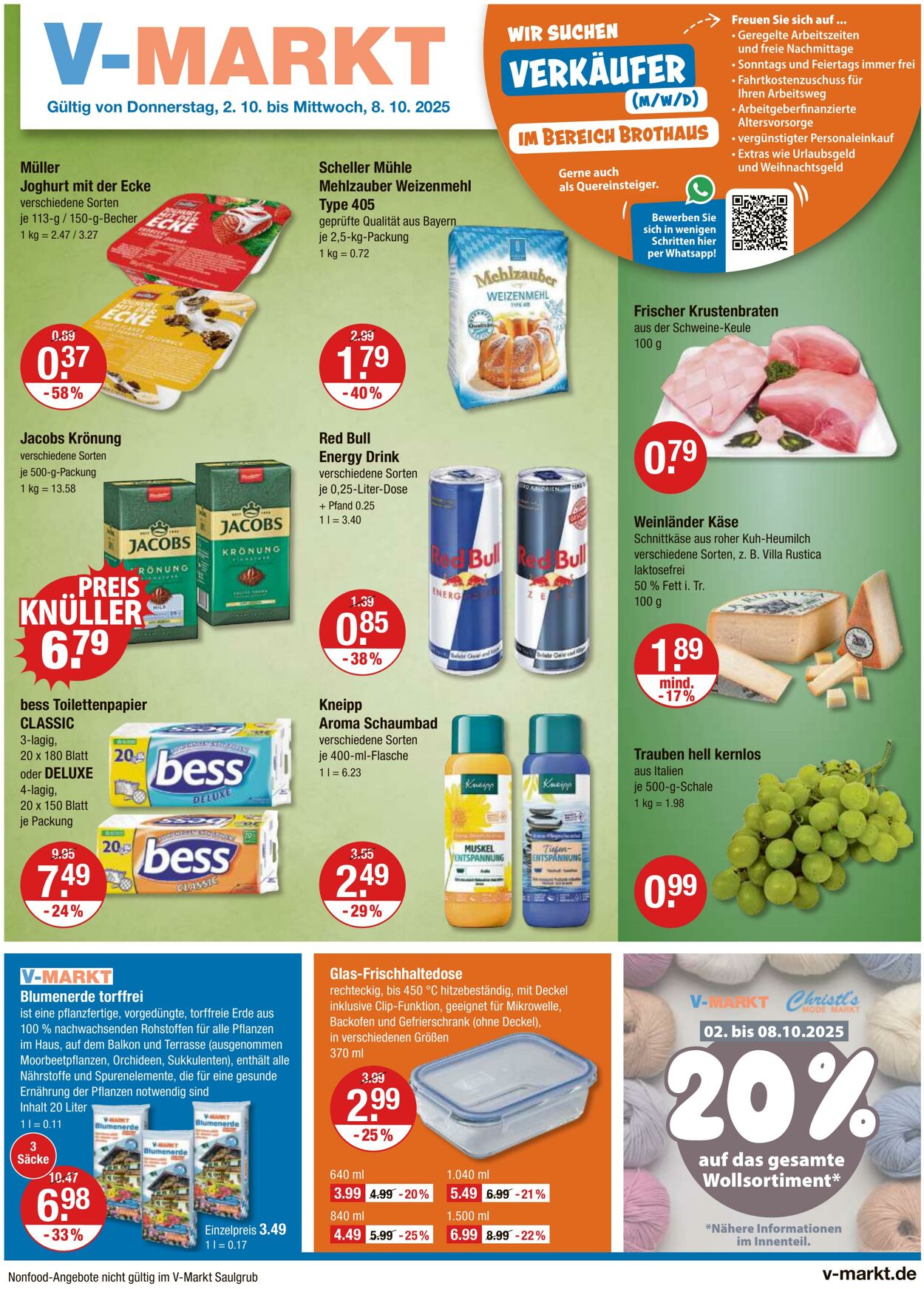 Prospekt V-Markt 02.10.2025 - 08.10.2025
