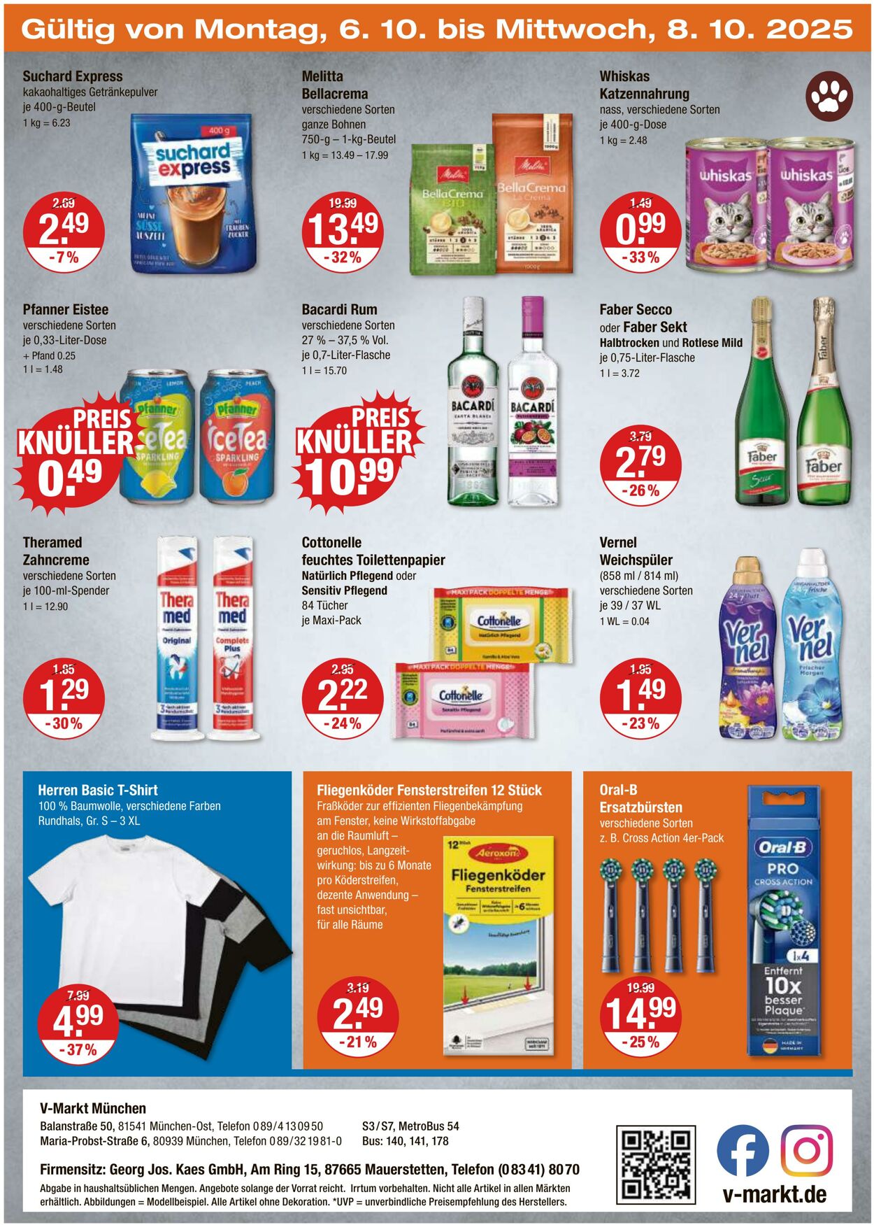 Prospekt V-Markt 02.10.2025 - 08.10.2025