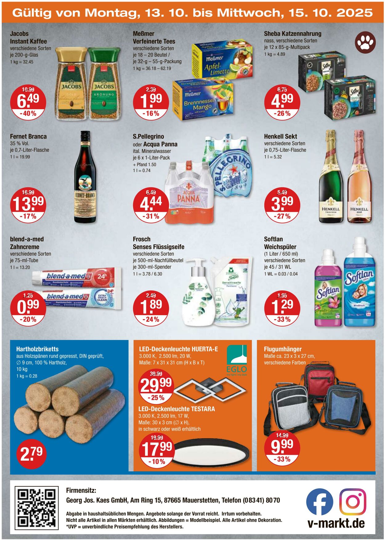 Prospekt V-Markt 09.10.2025 - 15.10.2025