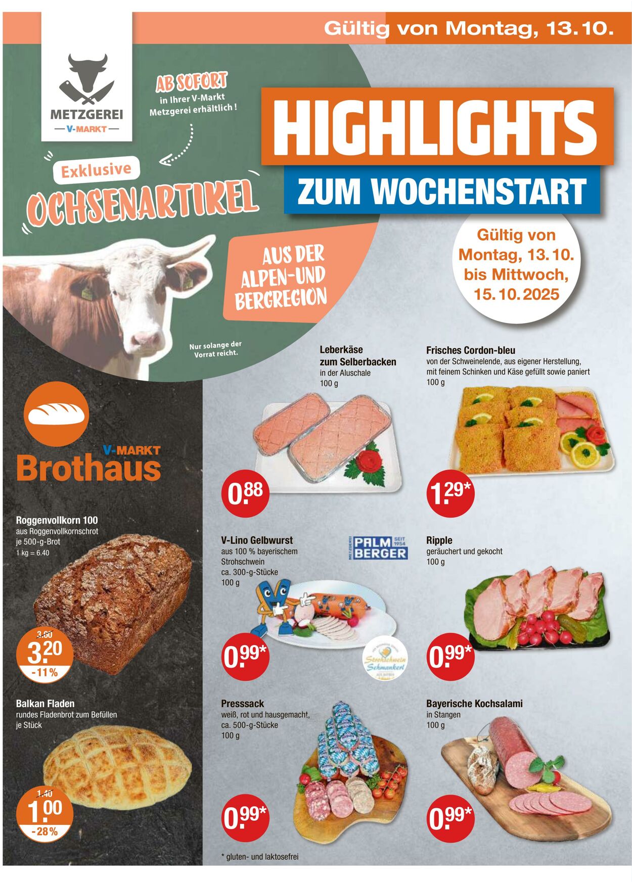 Prospekt V-Markt 09.10.2025 - 15.10.2025