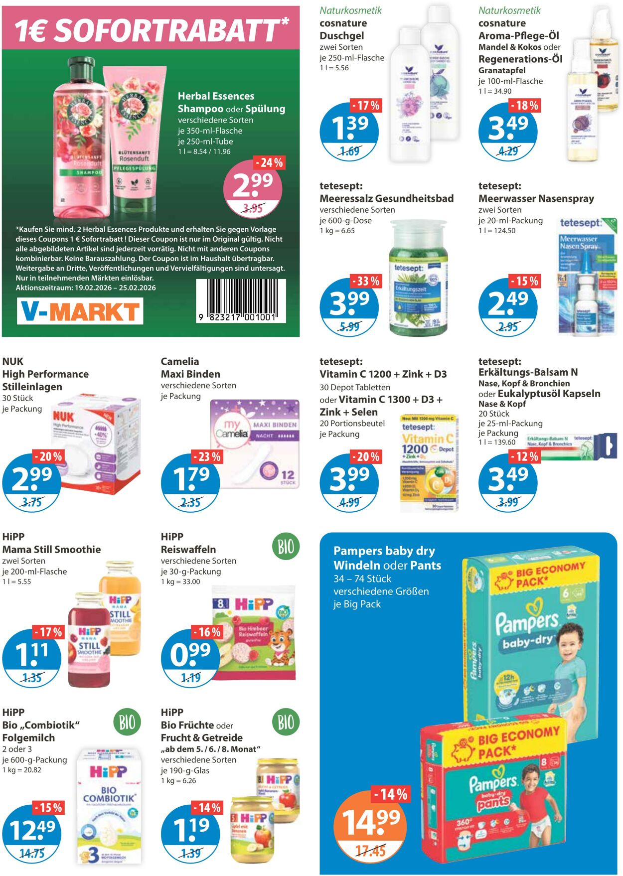Prospekt V-Markt 19.02.2026 - 25.02.2026