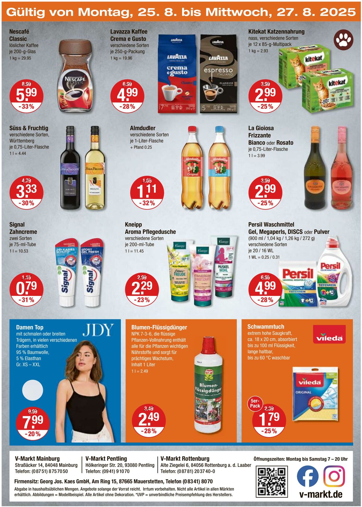Prospekt V-Markt 21.08.2025 - 27.08.2025
