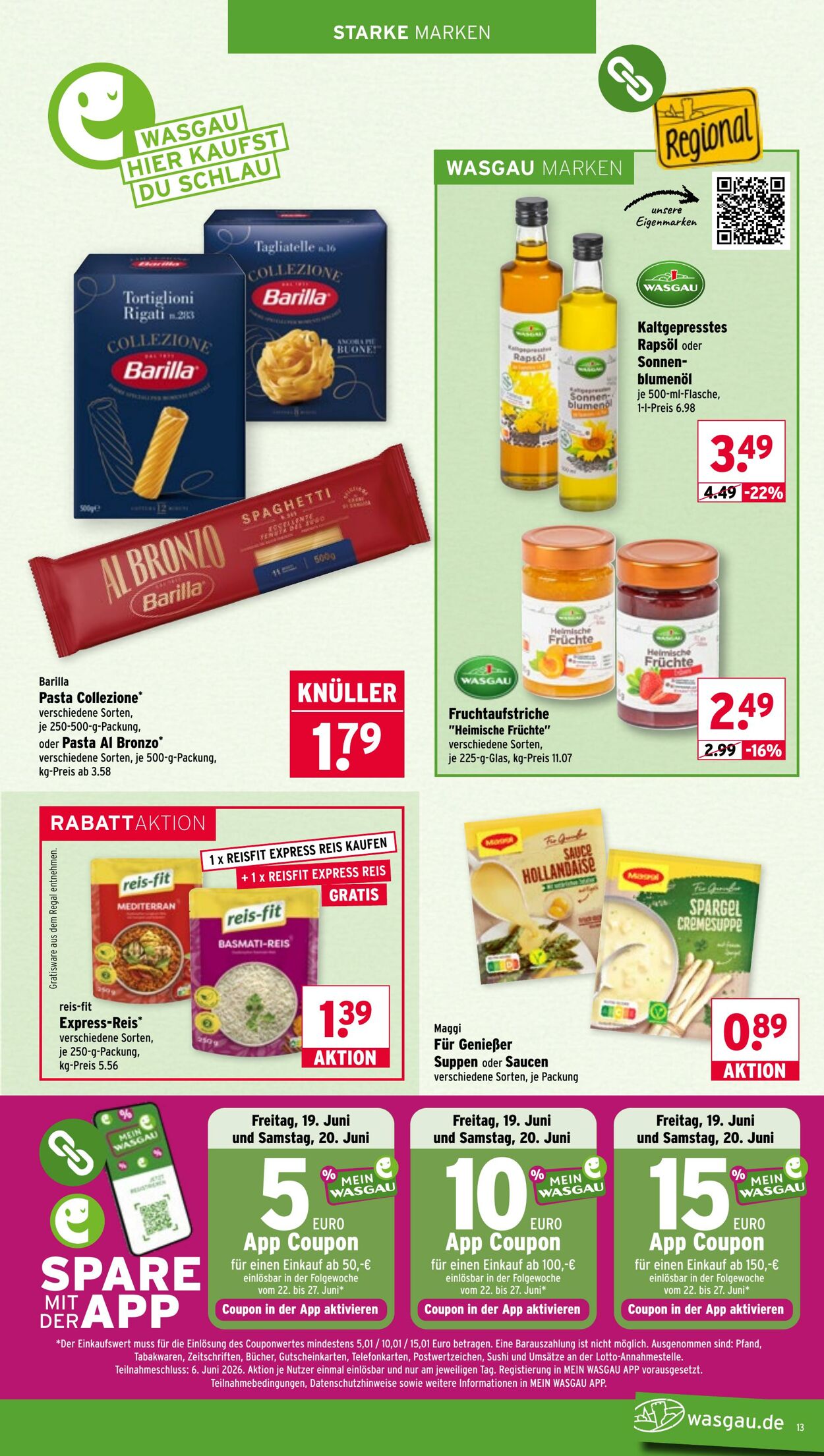 Prospekt Wasgau 08.06.2026 - 13.06.2026