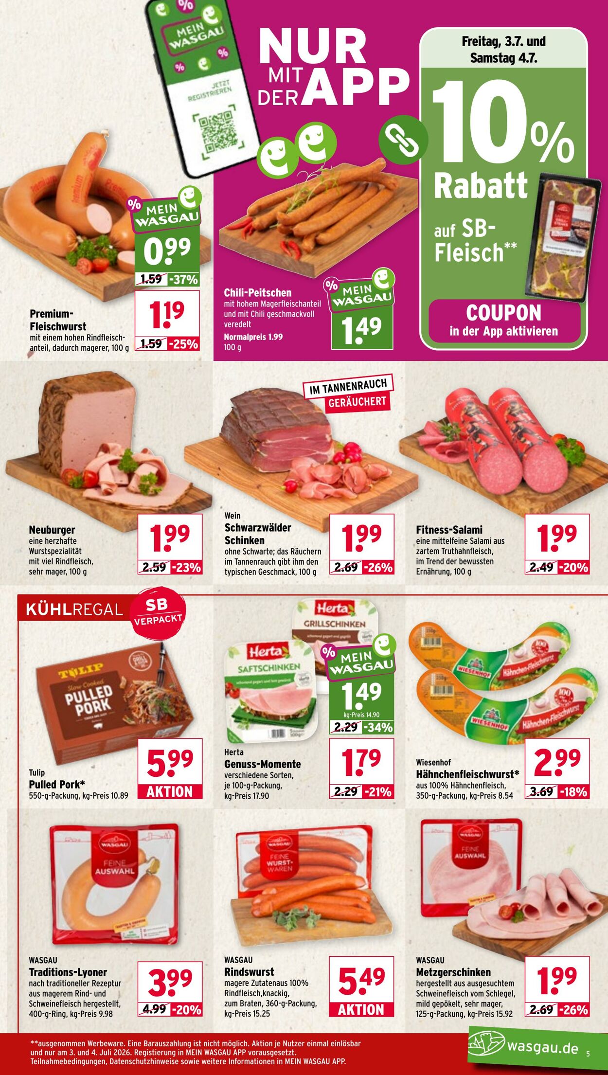 Prospekt Wasgau 22.06.2026 - 27.06.2026