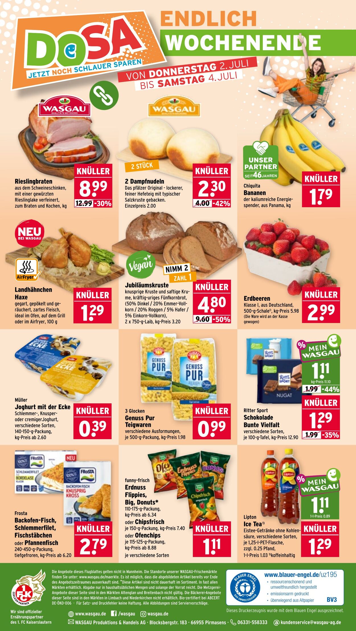 Prospekt Wasgau 29.06.2026 - 04.07.2026