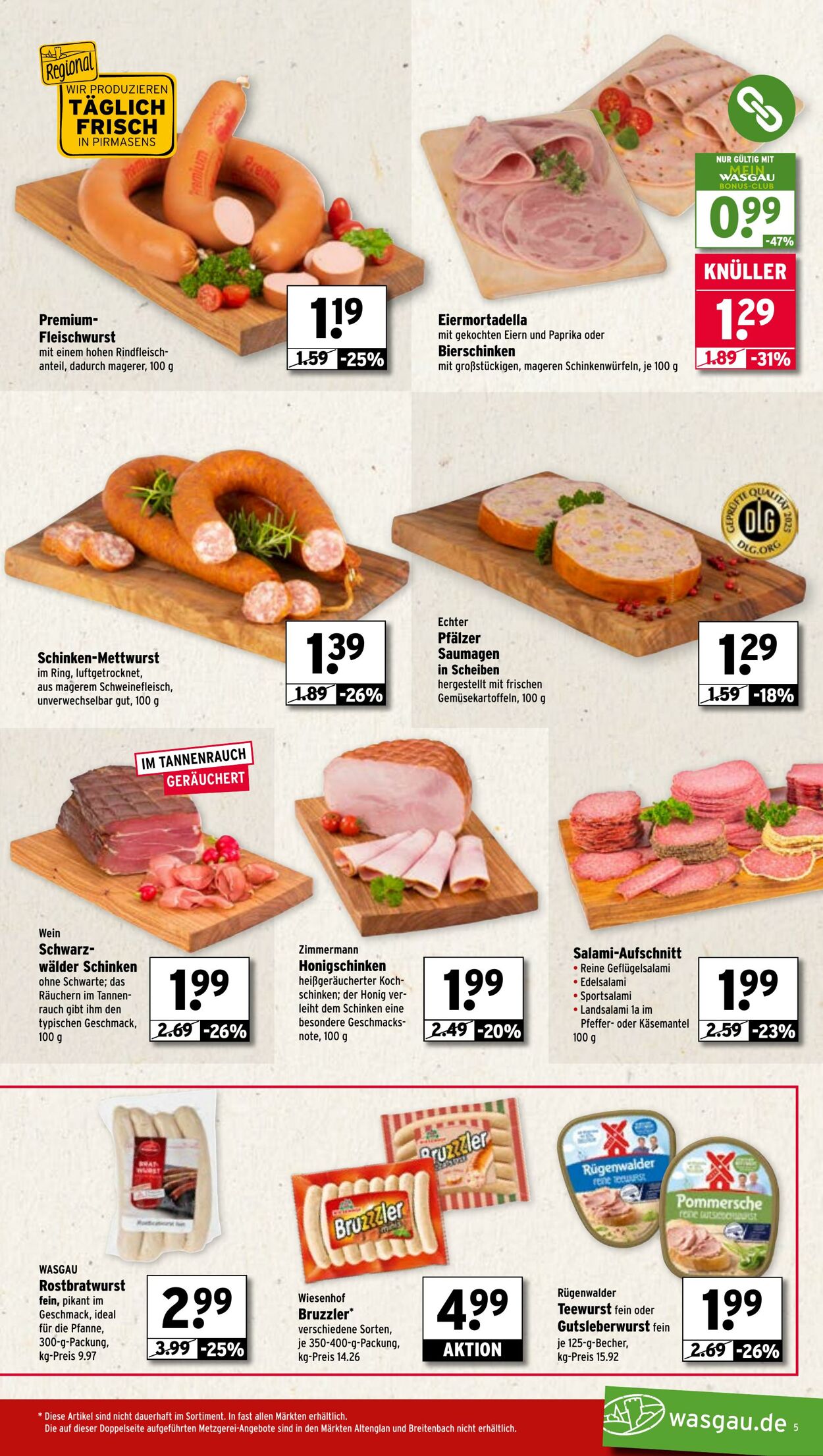 Prospekt Wasgau 25.08.2025 - 30.08.2025