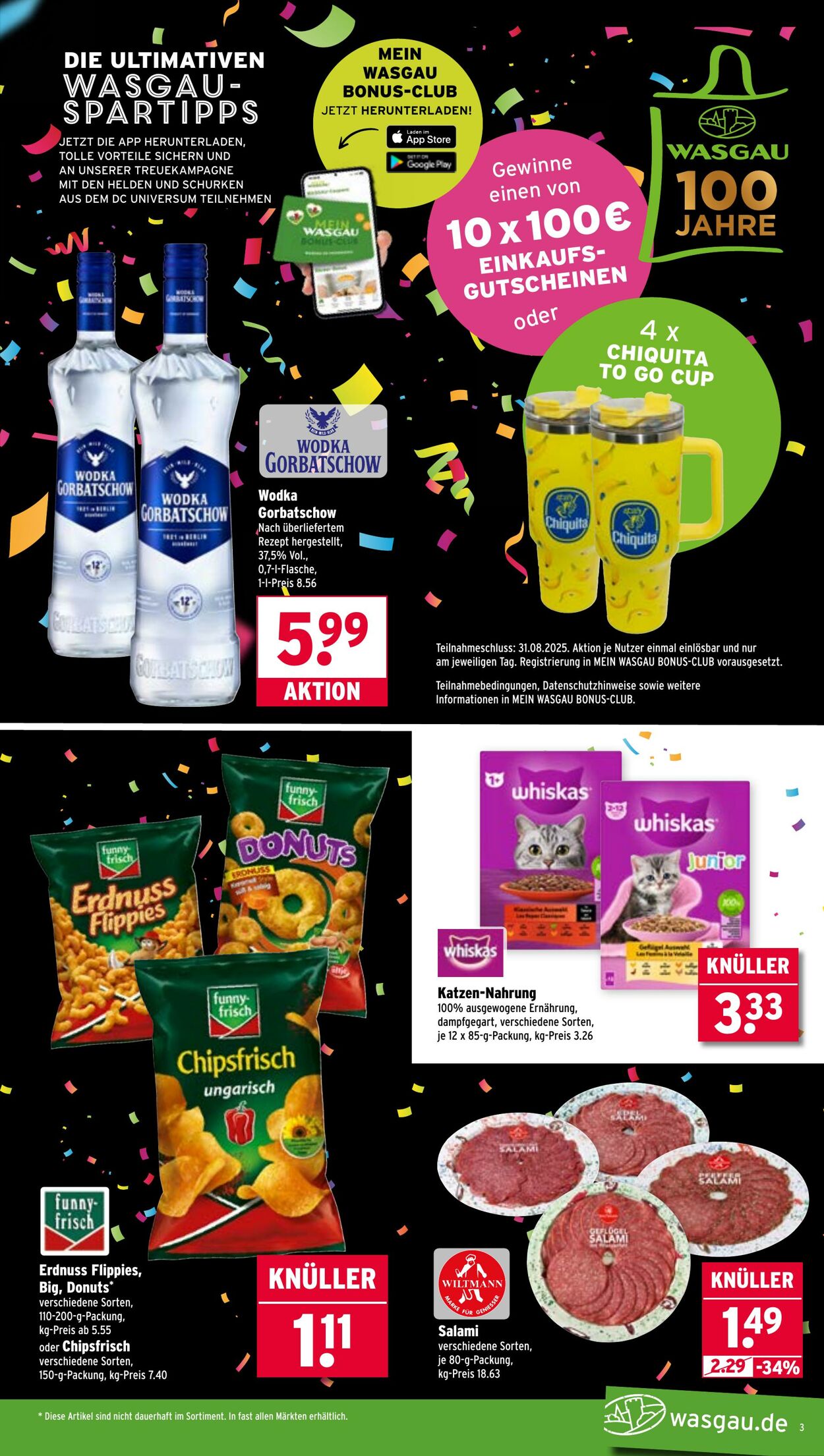 Prospekt Wasgau 25.08.2025 - 30.08.2025