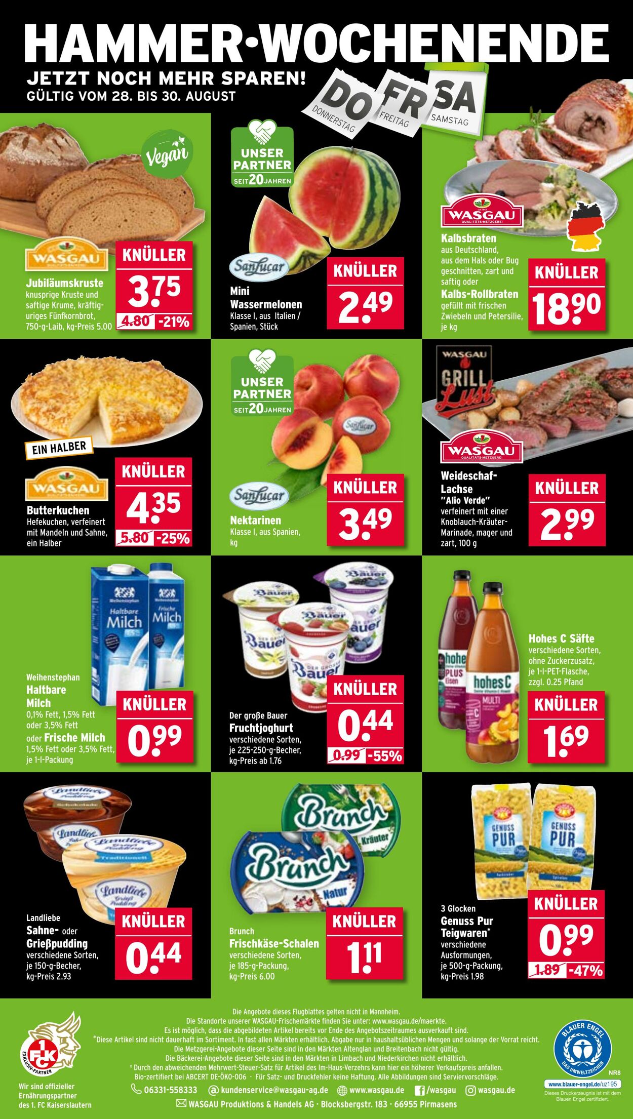 Prospekt Wasgau 25.08.2025 - 30.08.2025