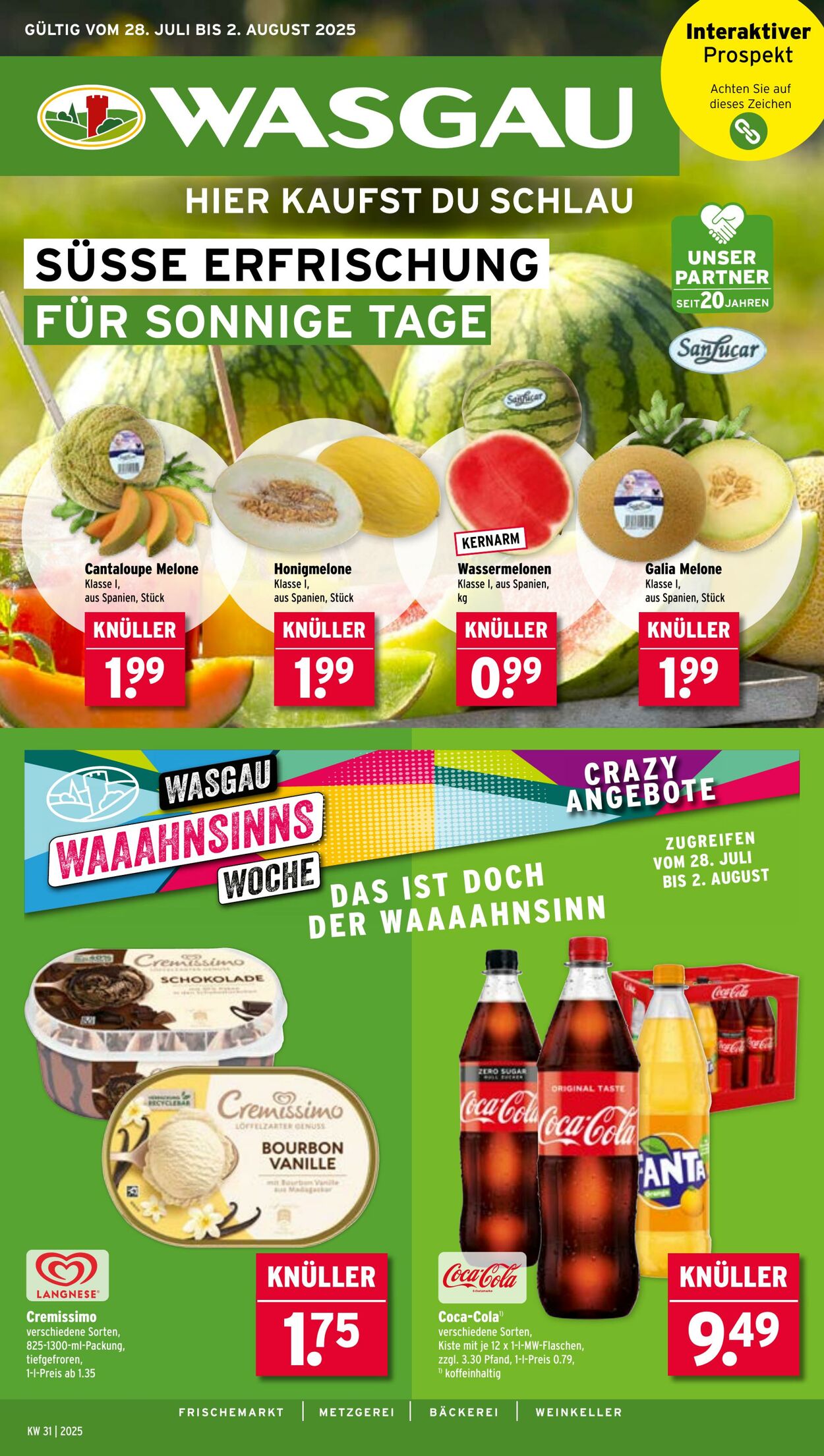Prospekt Wasgau 28.07.2025 - 02.08.2025