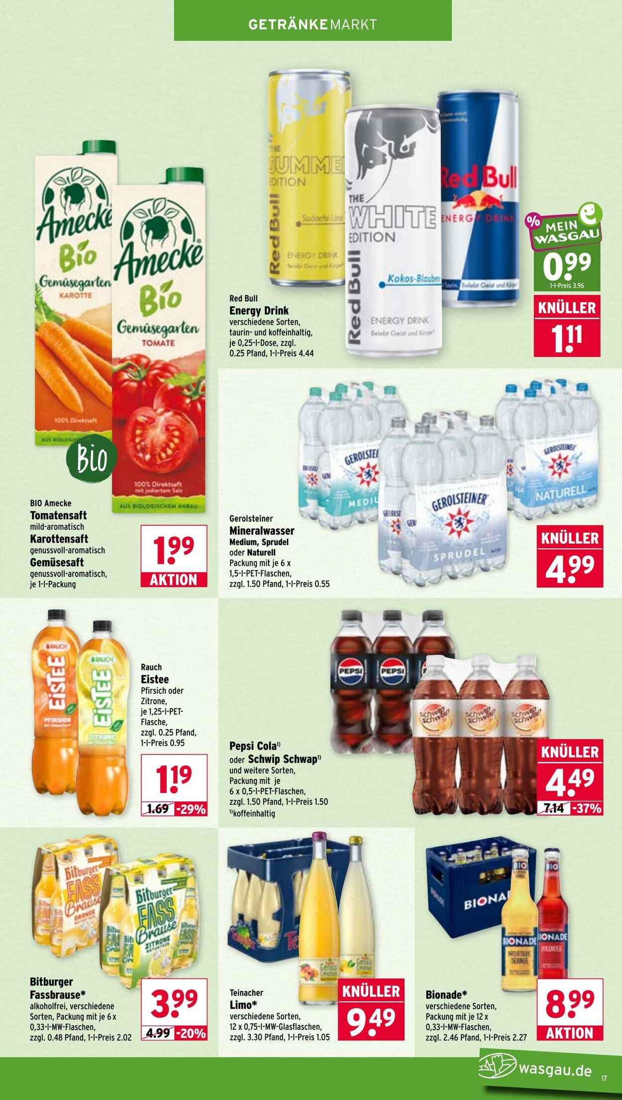 Prospekt Wasgau 06.07.2026 - 11.07.2026