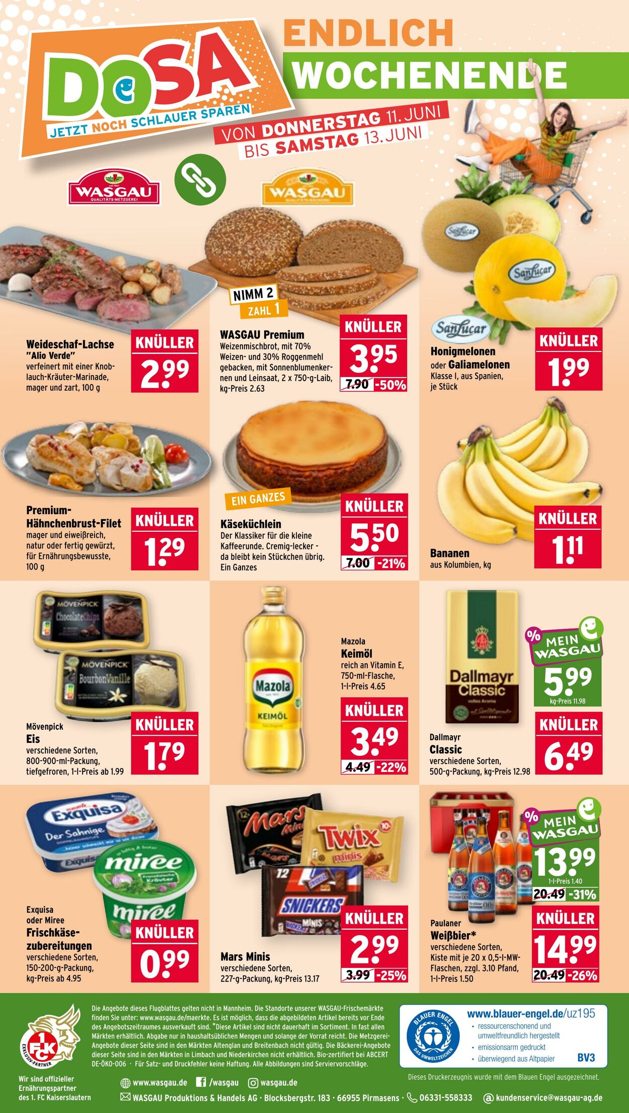 Prospekt Wasgau 08.06.2026 - 13.06.2026