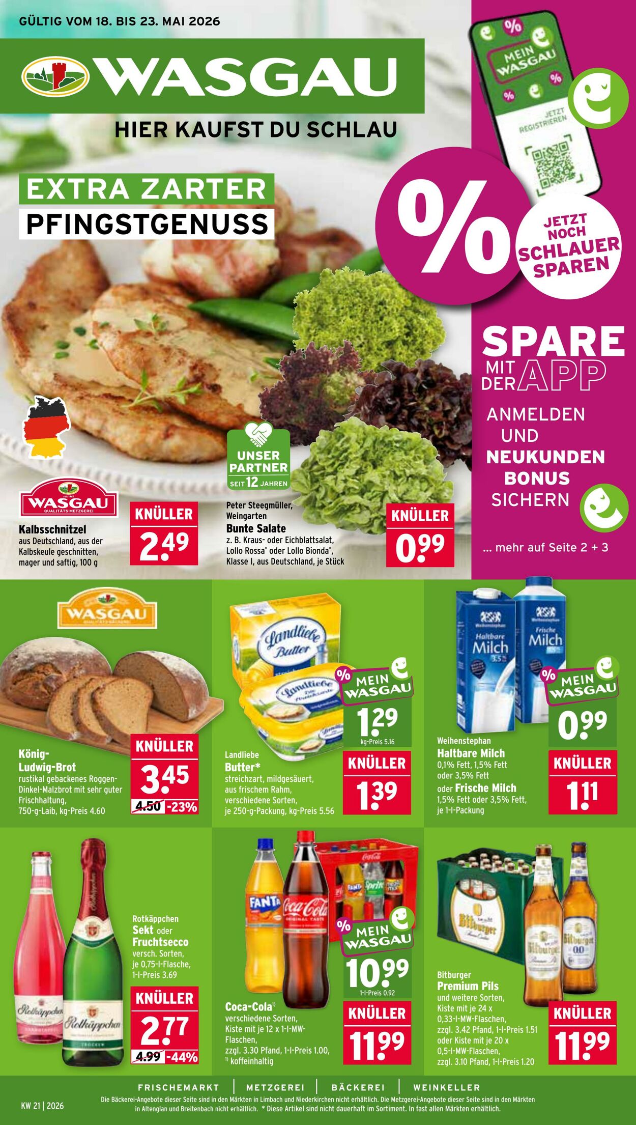 Prospekt Wasgau 18.05.2026 - 23.05.2026