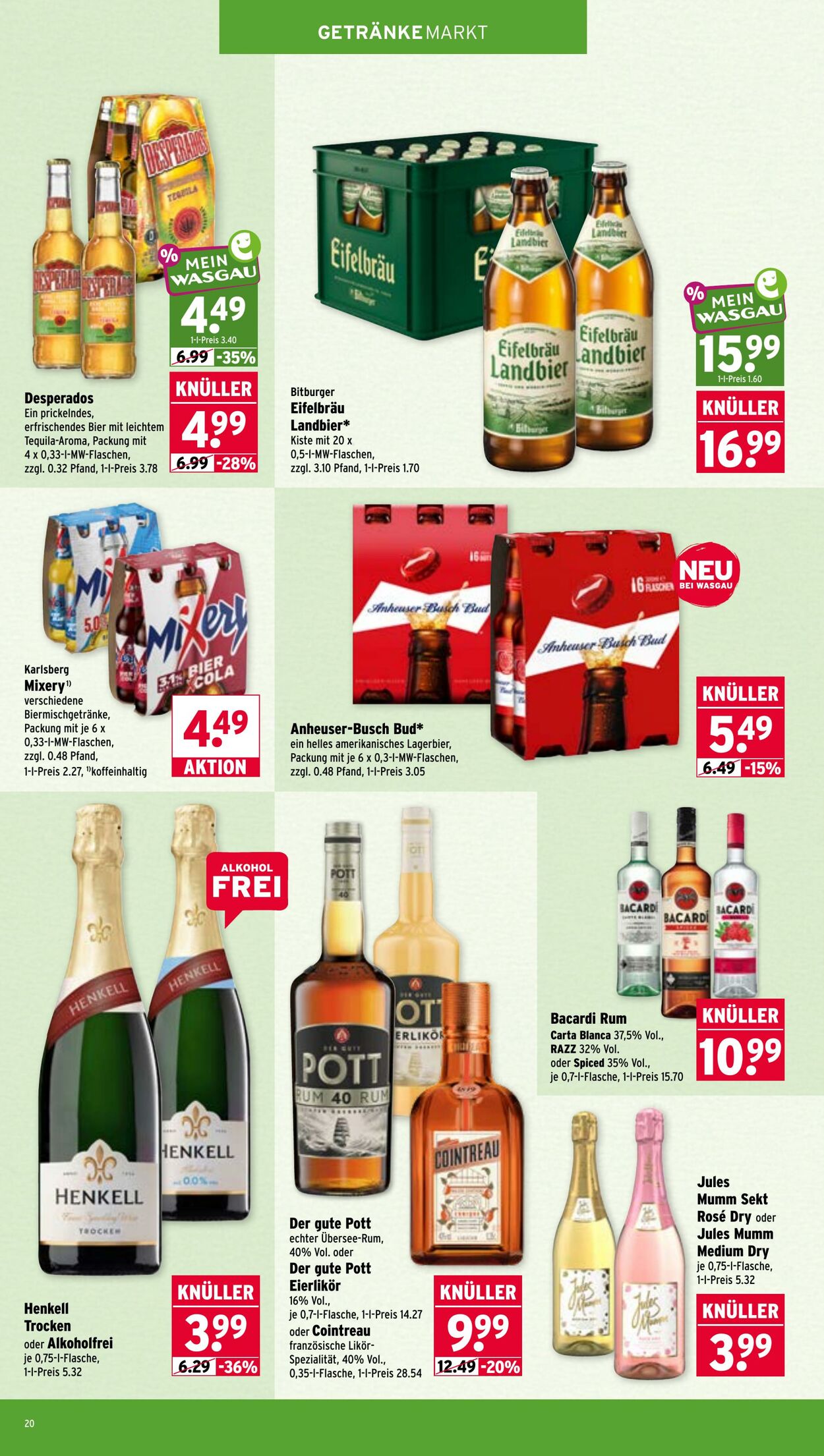 Prospekt Wasgau 15.06.2026 - 20.06.2026