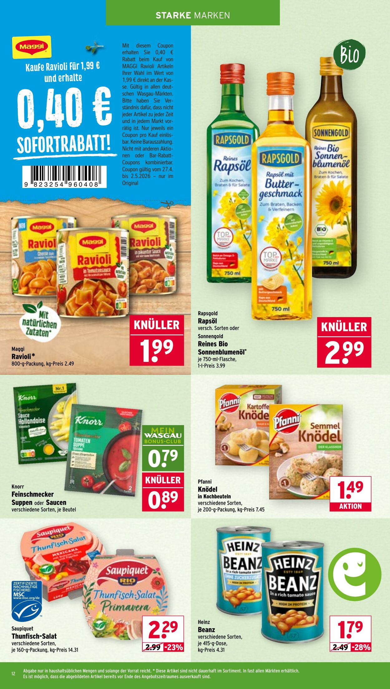 Prospekt Wasgau 27.04.2026 - 02.05.2026