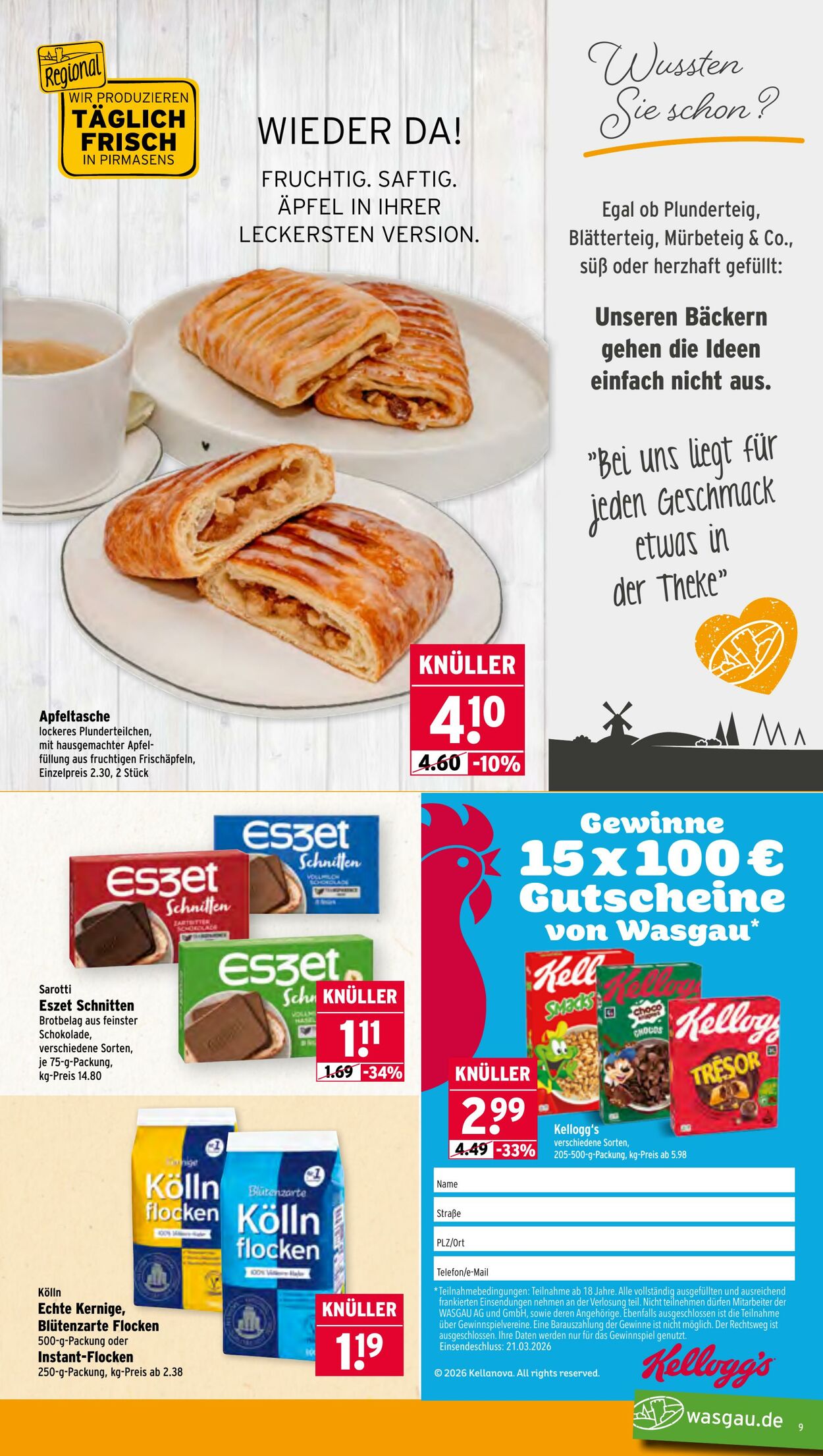 Prospekt Wasgau 09.03.2026 - 14.03.2026