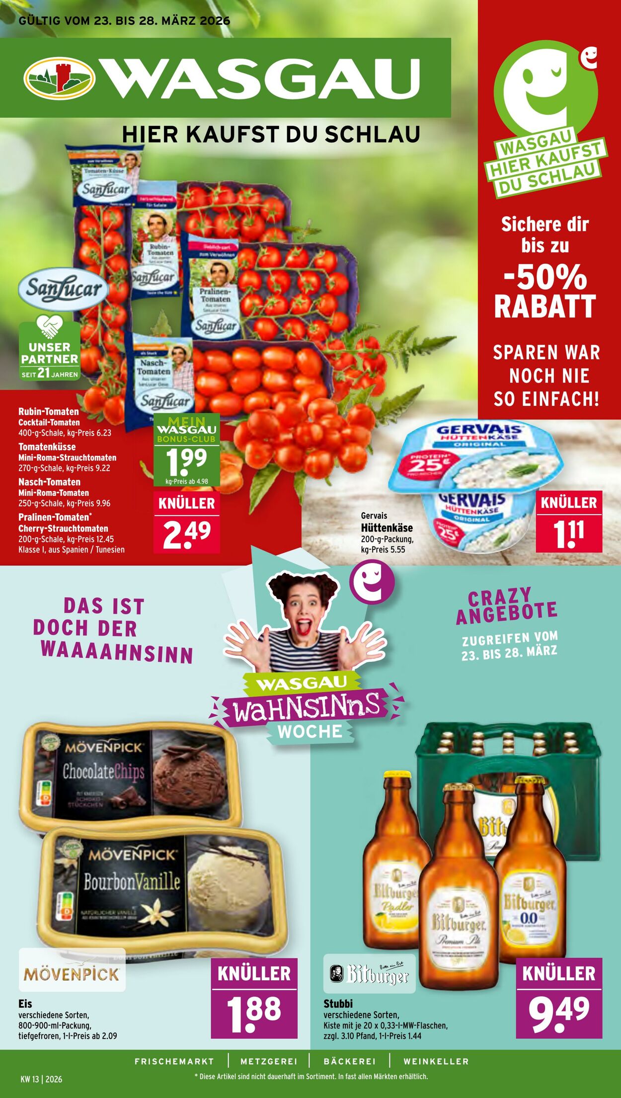 Prospekt Wasgau 23.03.2026 - 28.03.2026