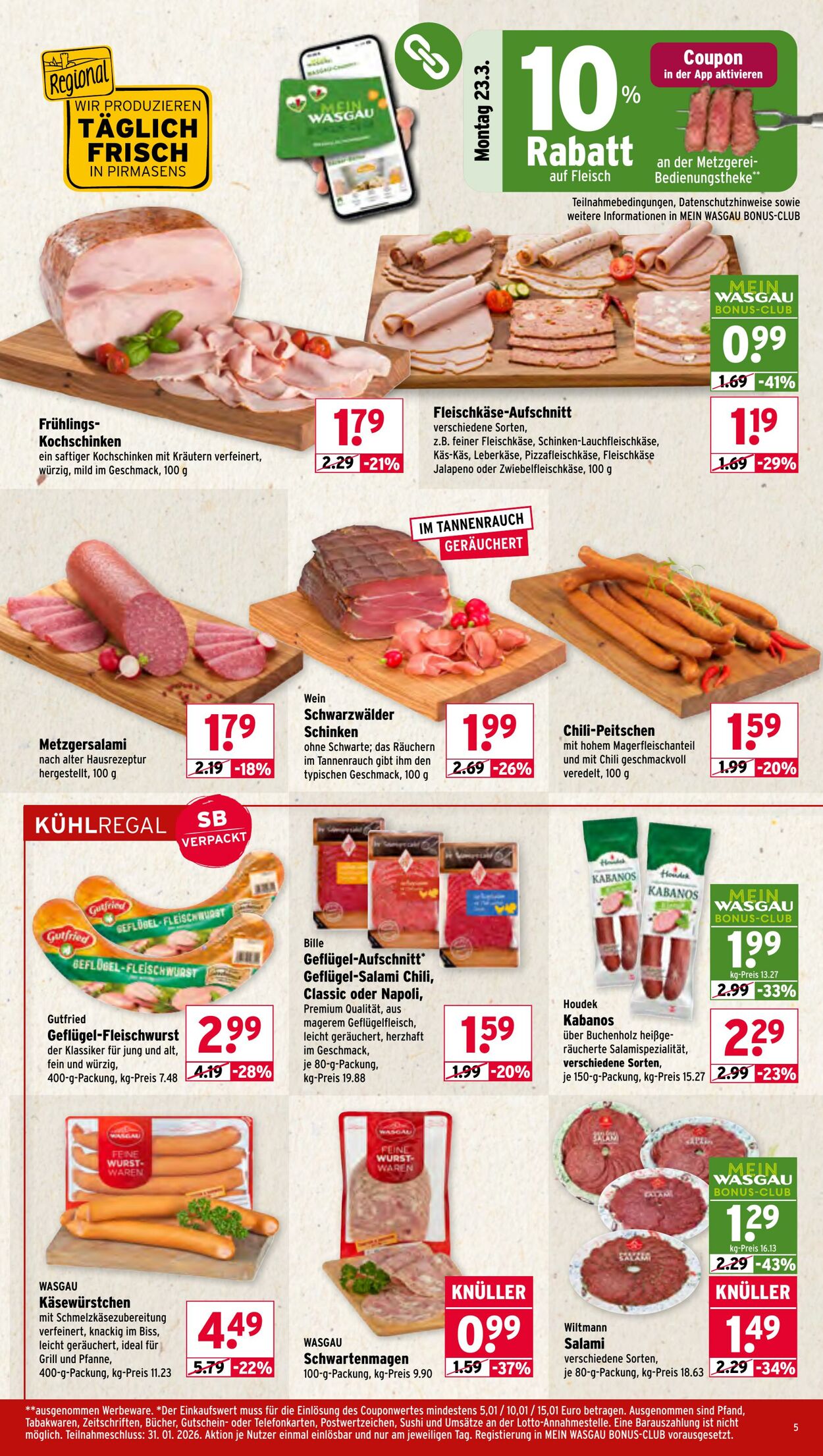 Prospekt Wasgau 23.03.2026 - 28.03.2026