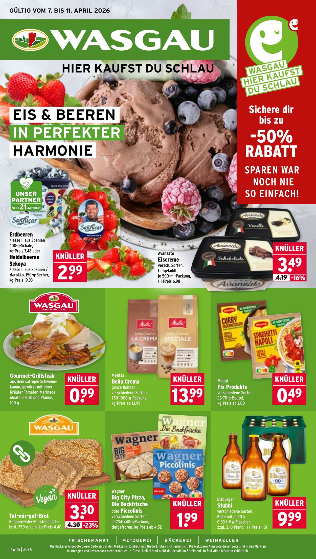 Prospekt Wasgau 30.03.2026 - 04.04.2026