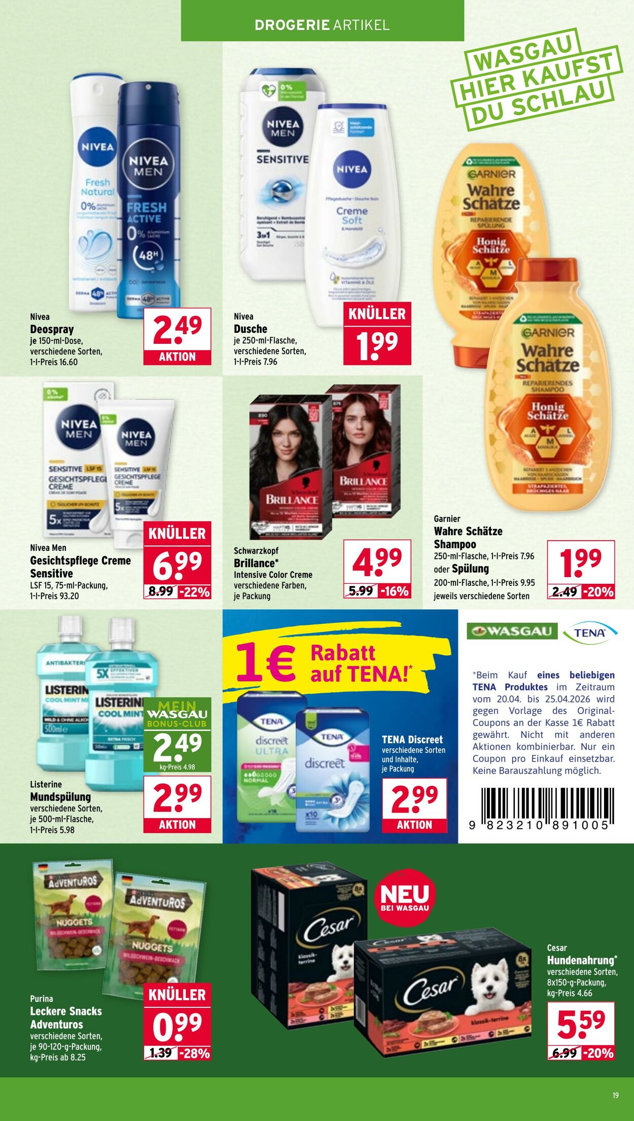 Prospekt Wasgau 20.04.2026 - 25.04.2026