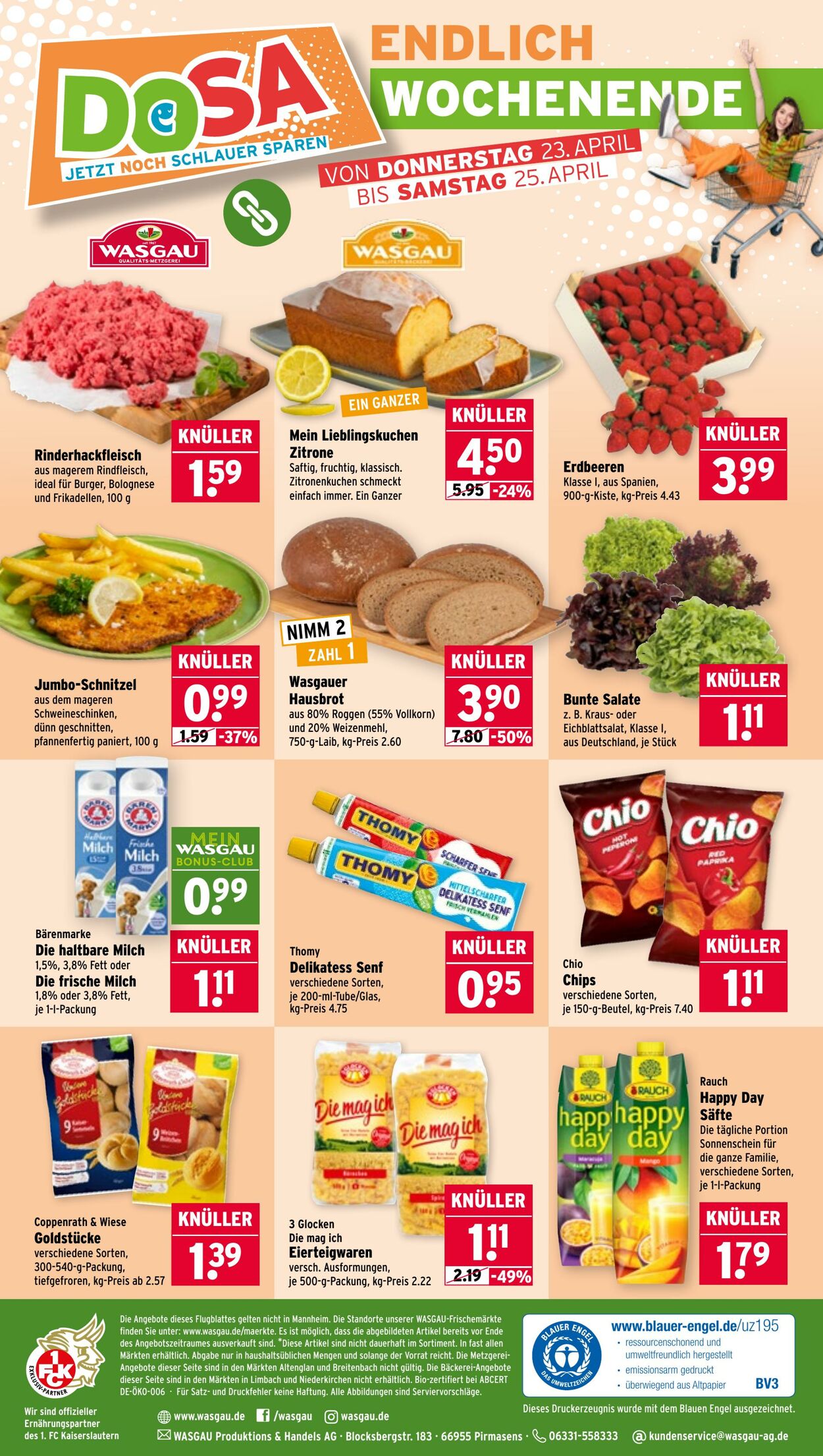Prospekt Wasgau 20.04.2026 - 25.04.2026