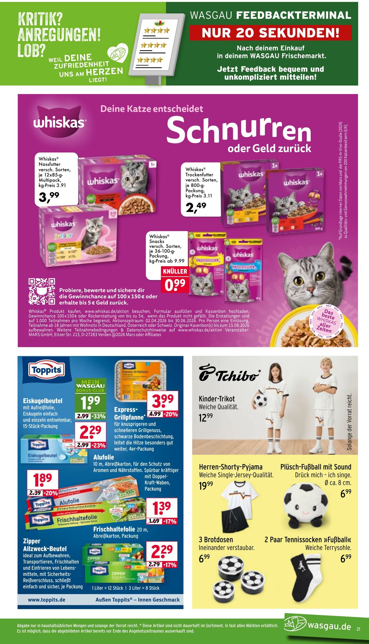 Prospekt Wasgau 20.04.2026 - 25.04.2026