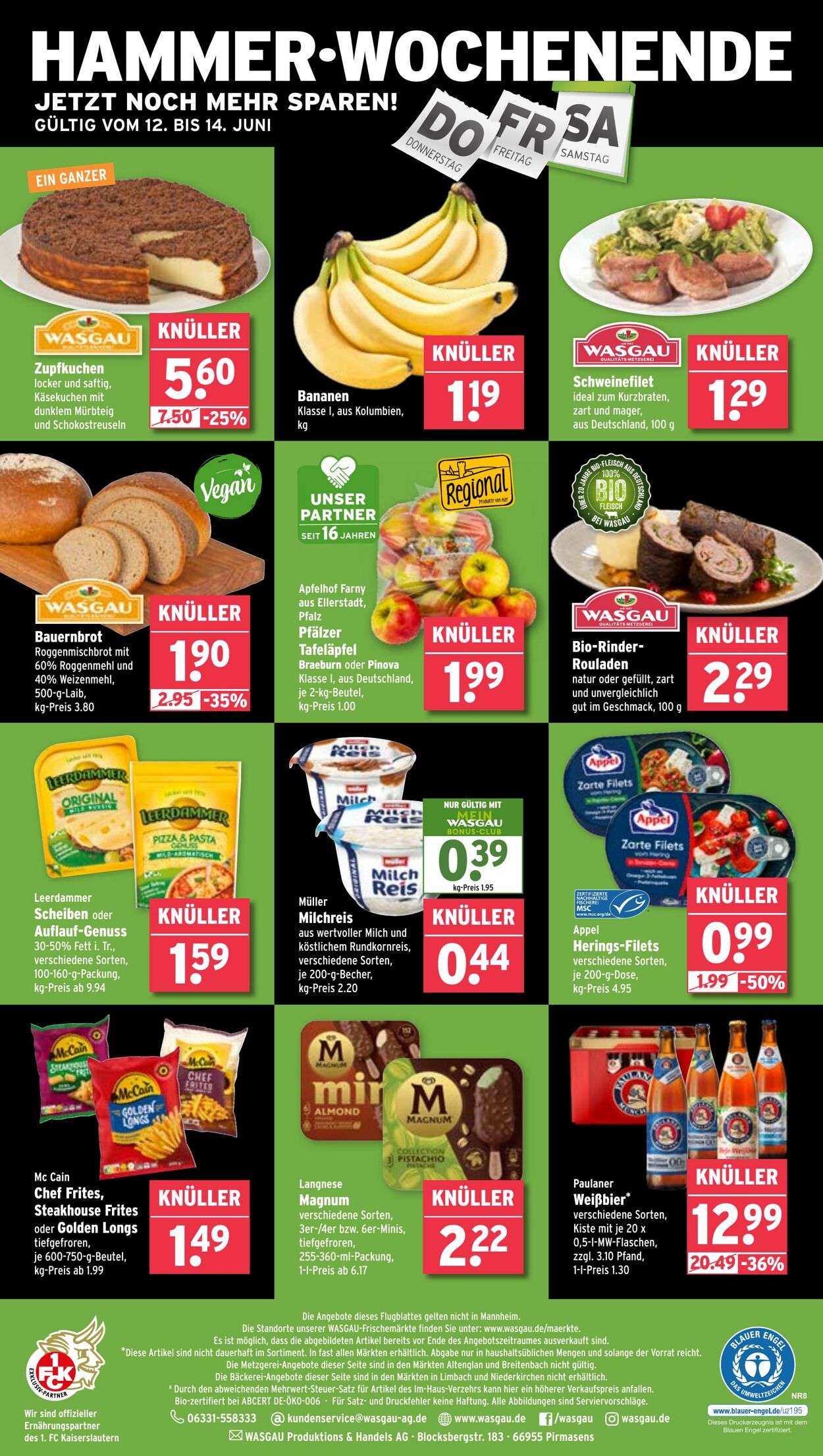 Prospekt Wasgau 09.06.2025 - 14.06.2025