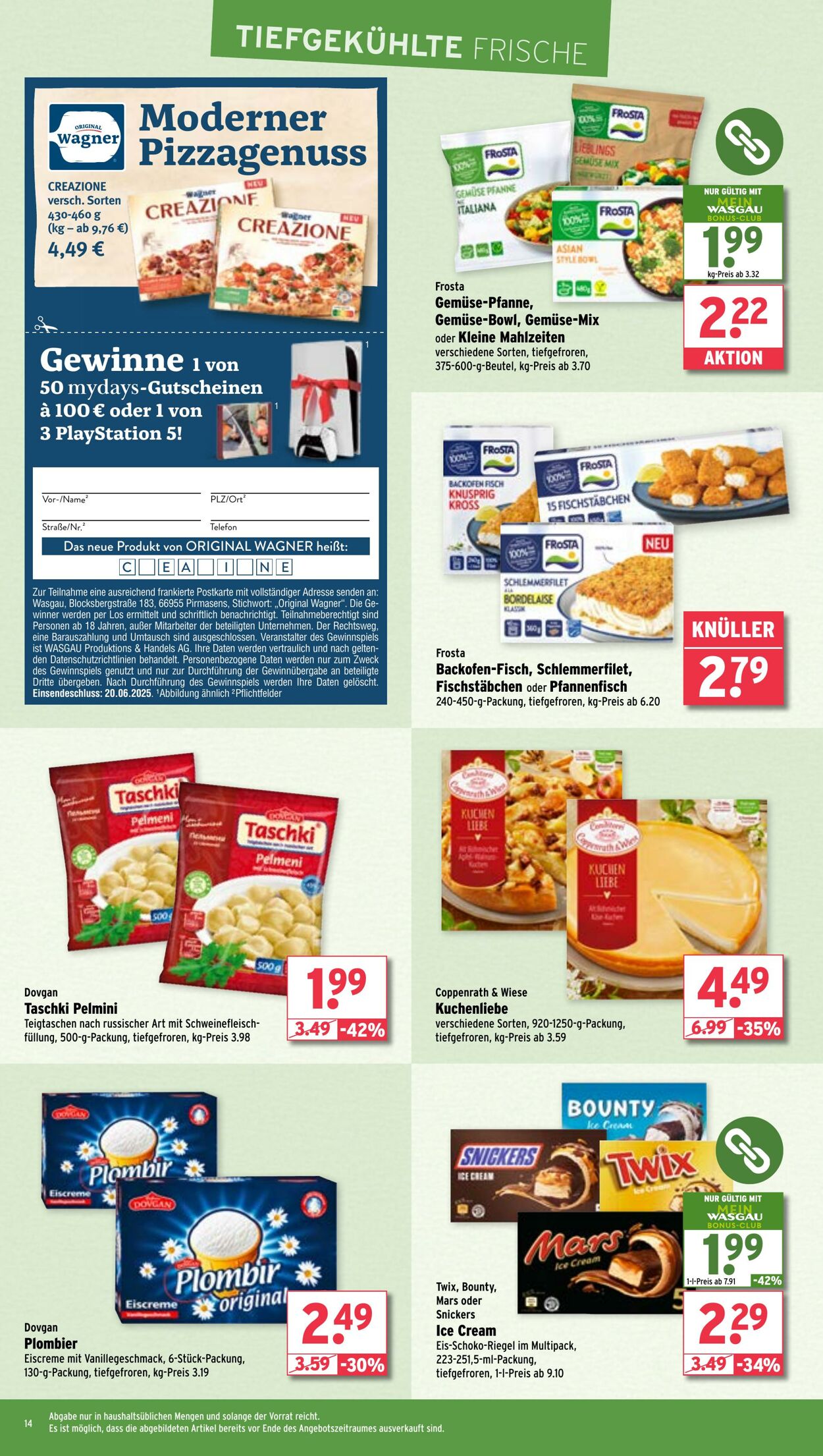 Prospekt Wasgau 09.06.2025 - 14.06.2025
