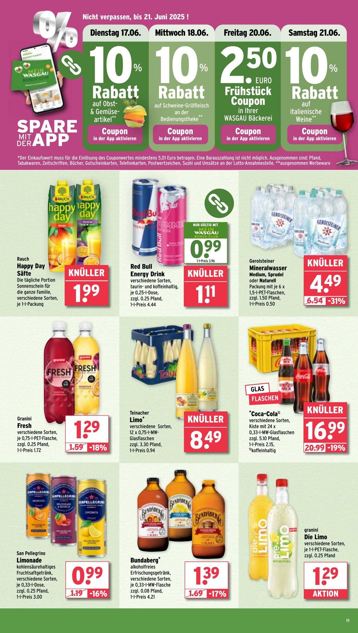 Prospekt Wasgau 16.06.2025 - 21.06.2025