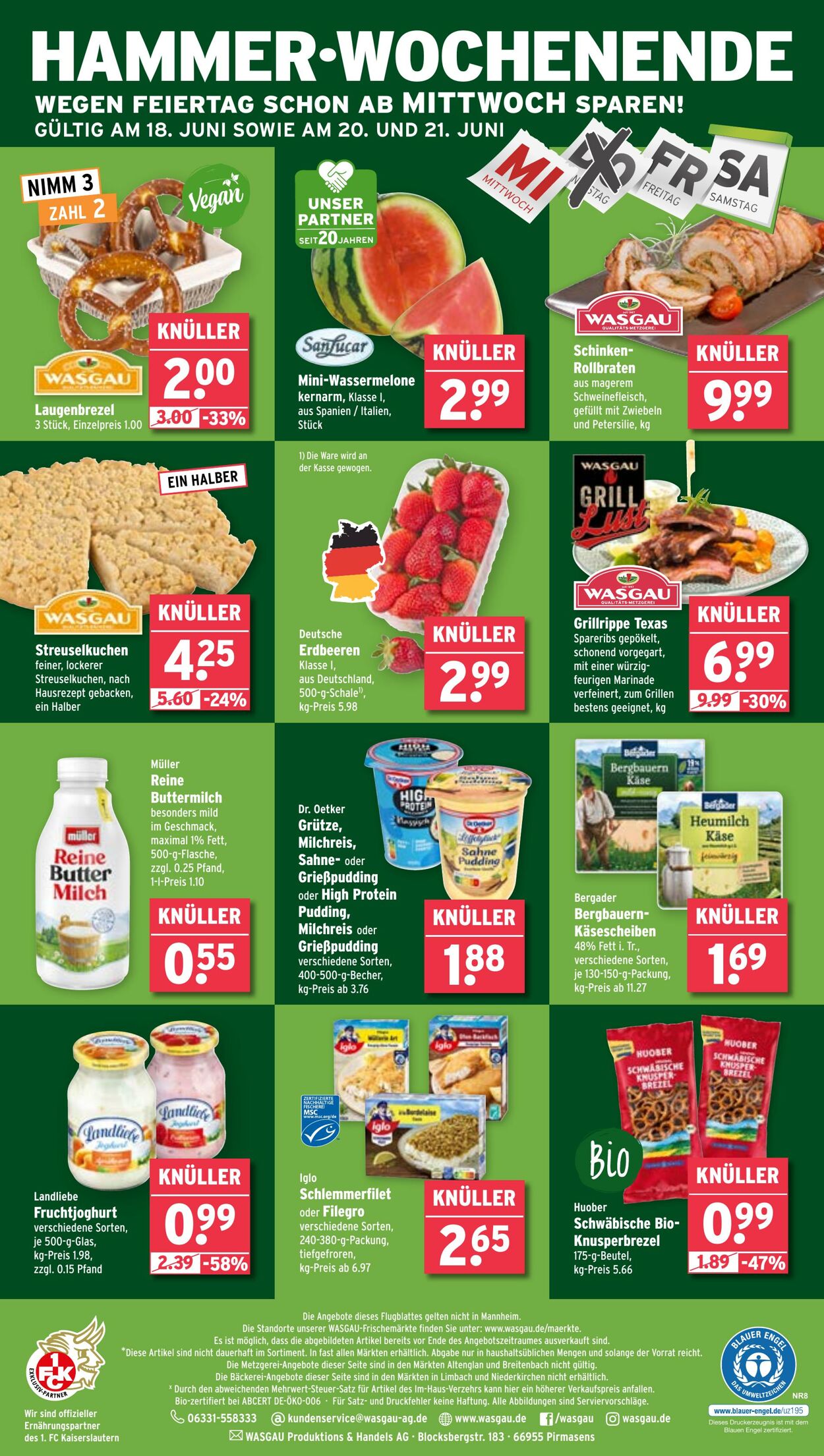 Prospekt Wasgau 16.06.2025 - 21.06.2025