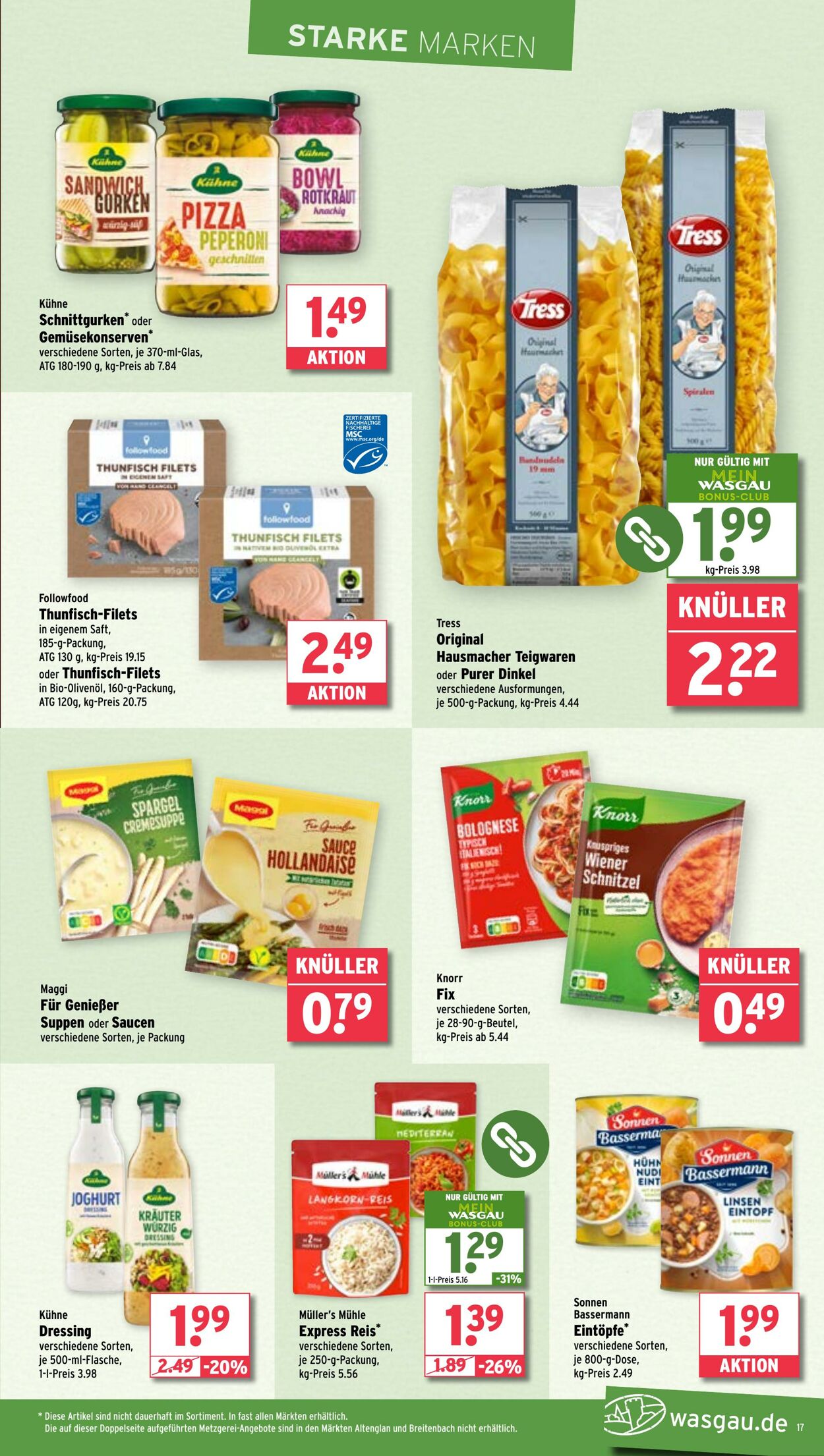 Prospekt Wasgau 16.06.2025 - 21.06.2025