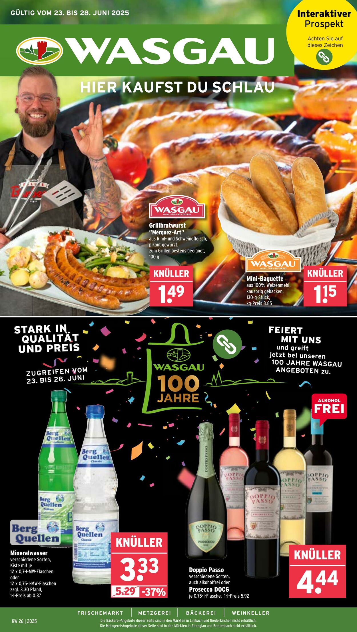 Prospekt Wasgau 23.06.2025 - 28.06.2025