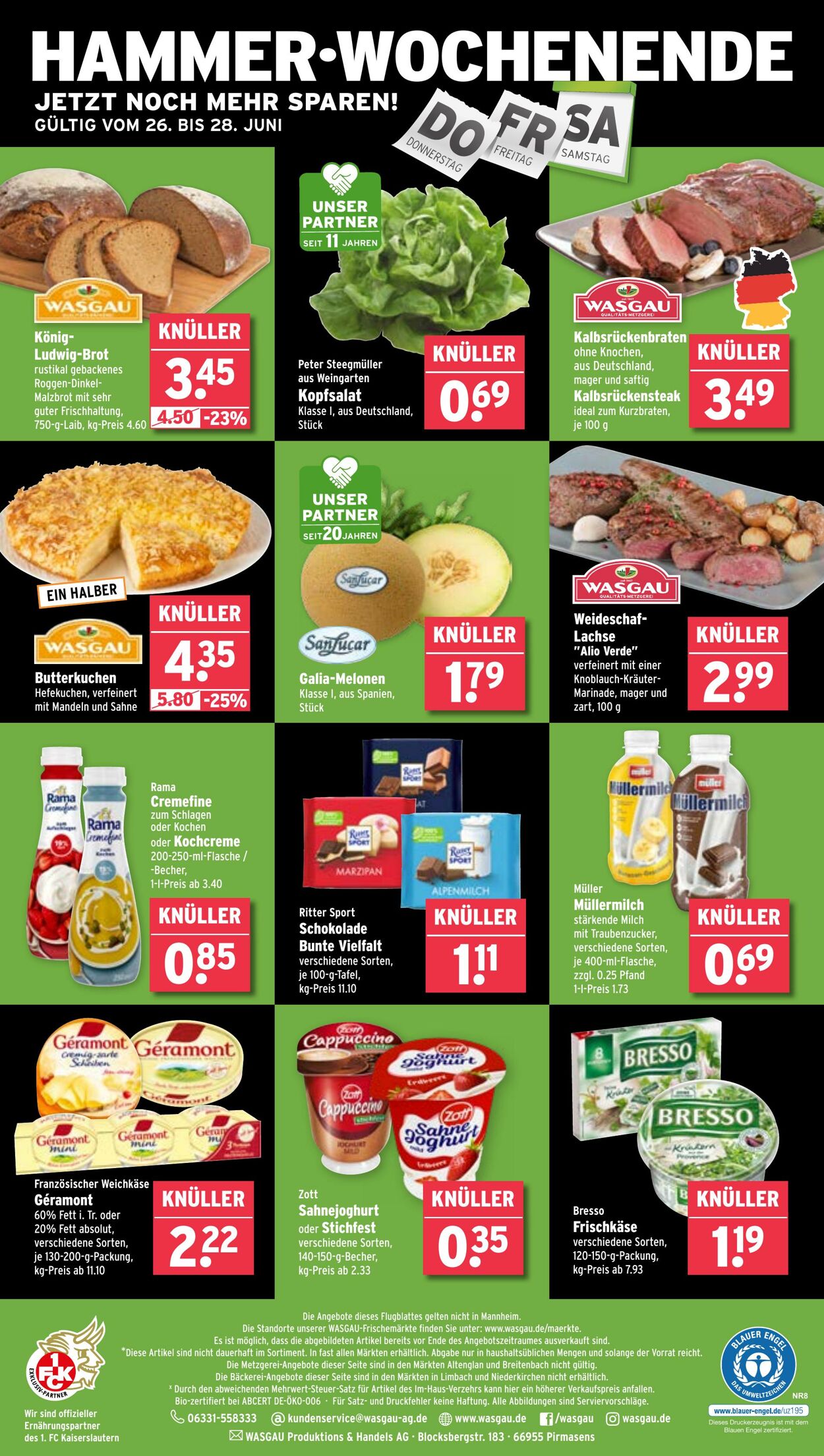 Prospekt Wasgau 23.06.2025 - 28.06.2025