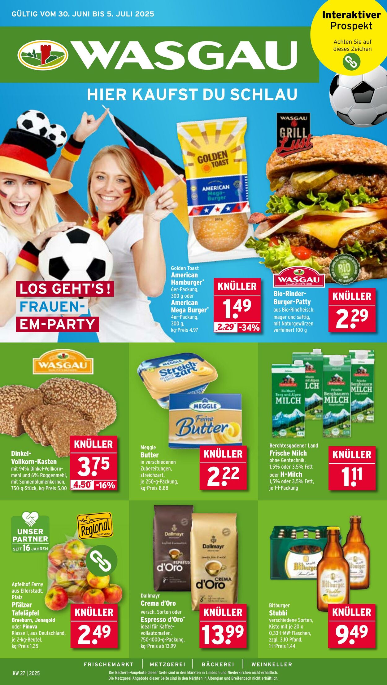 Prospekt Wasgau 30.06.2025 - 05.07.2025
