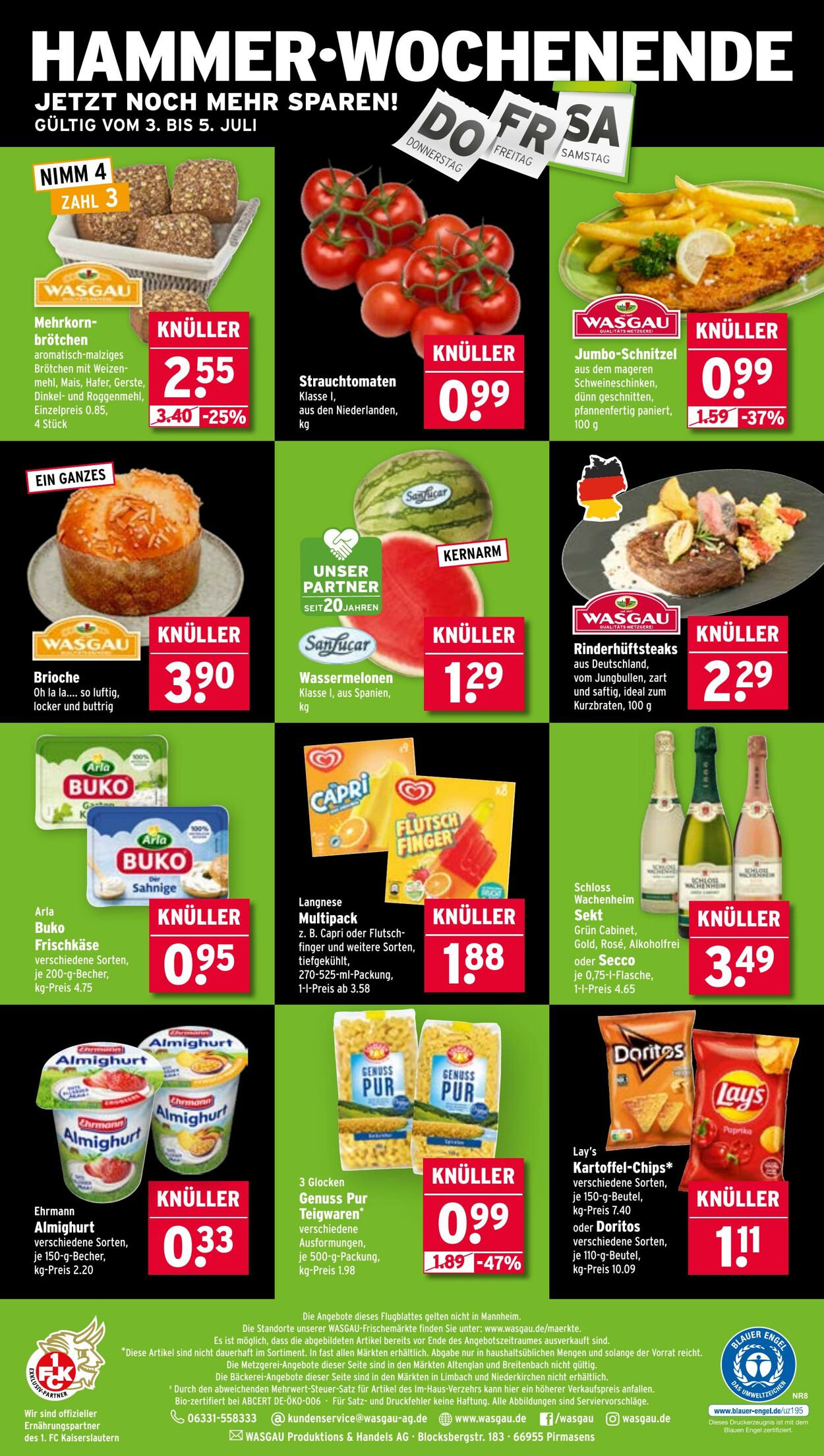 Prospekt Wasgau 30.06.2025 - 05.07.2025