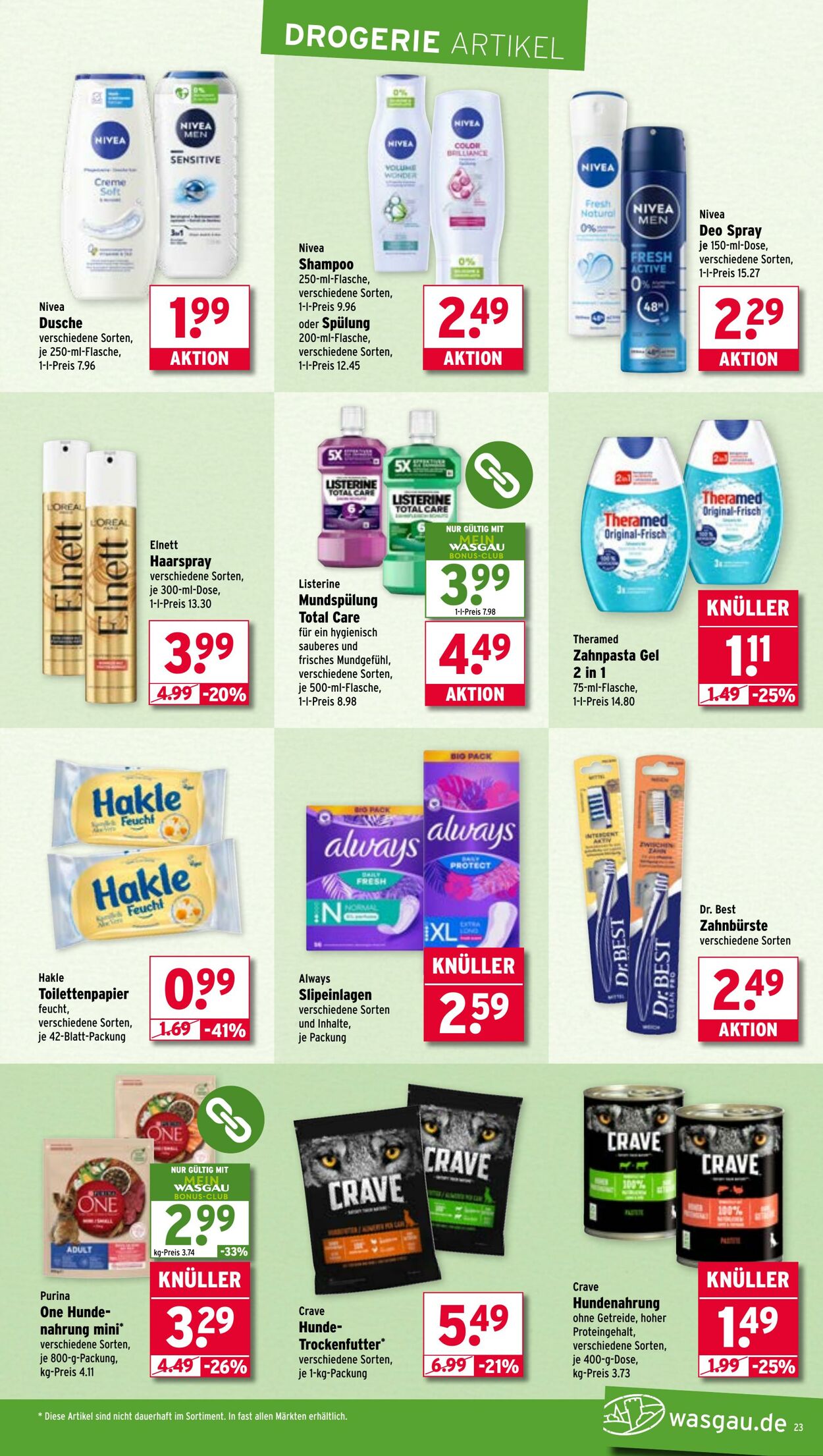 Prospekt Wasgau 07.07.2025 - 12.07.2025