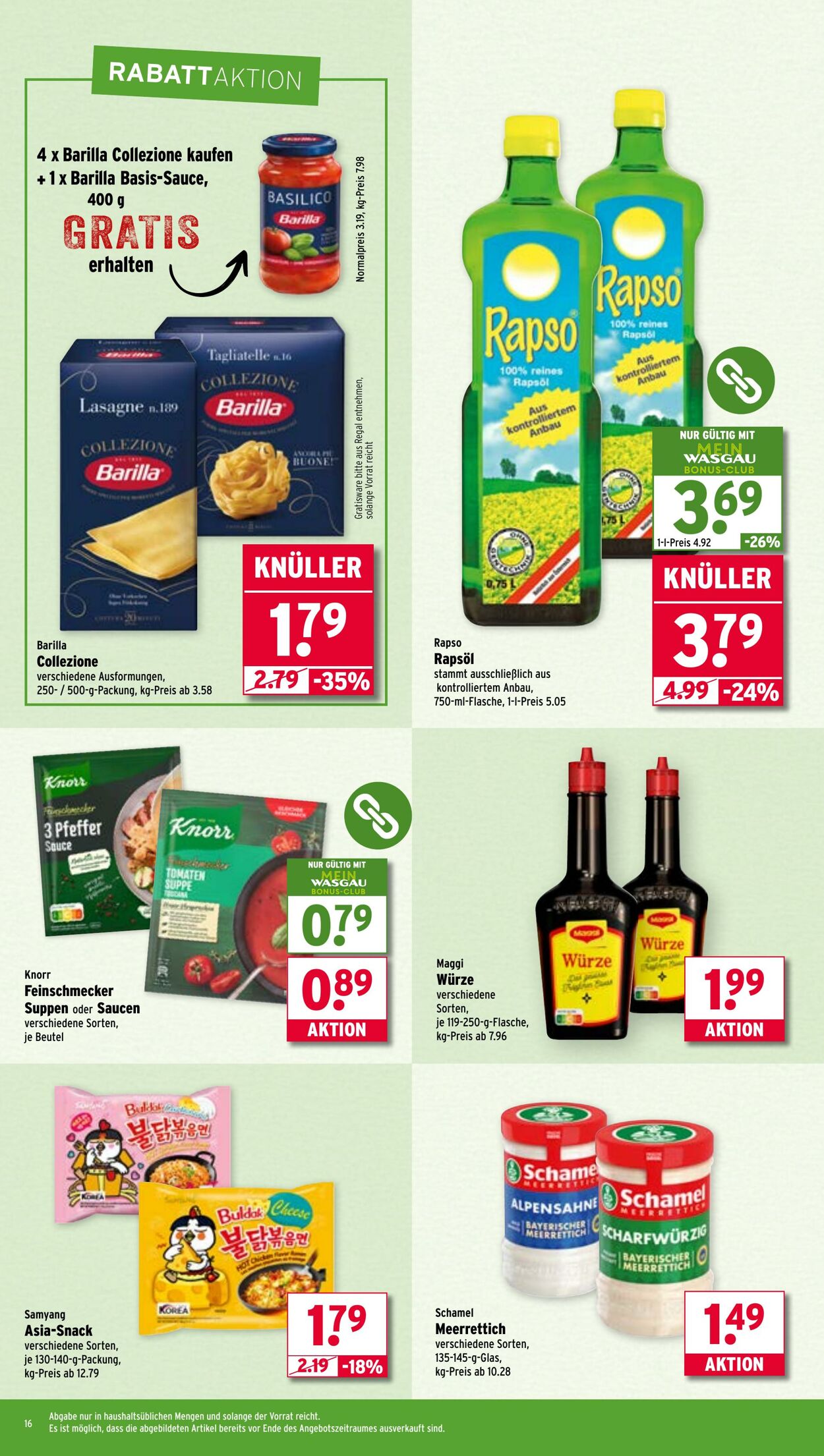 Prospekt Wasgau 07.07.2025 - 12.07.2025