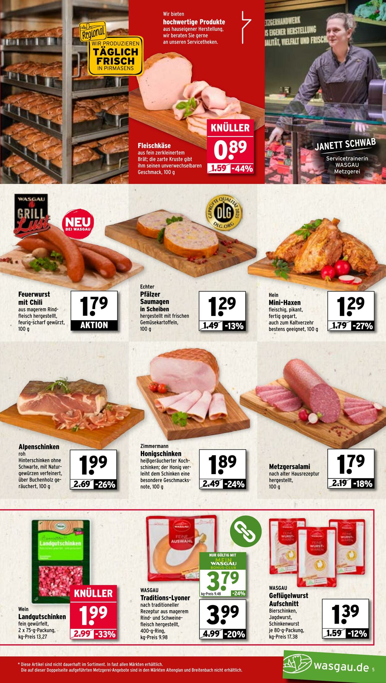 Prospekt Wasgau 07.07.2025 - 12.07.2025