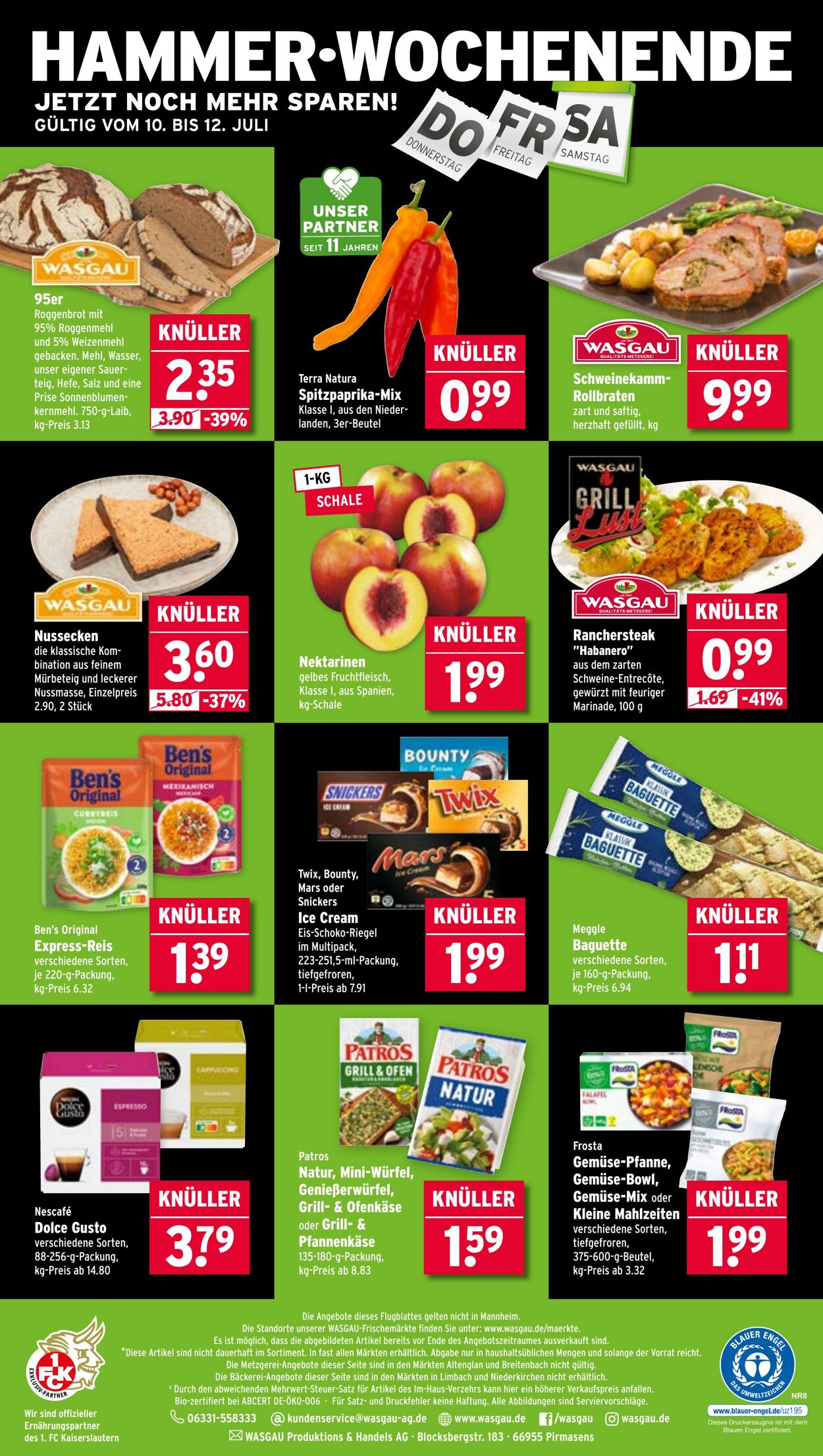 Prospekt Wasgau 07.07.2025 - 12.07.2025