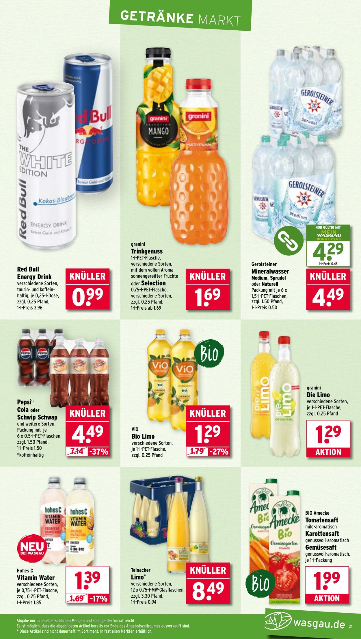 Prospekt Wasgau 07.07.2025 - 12.07.2025