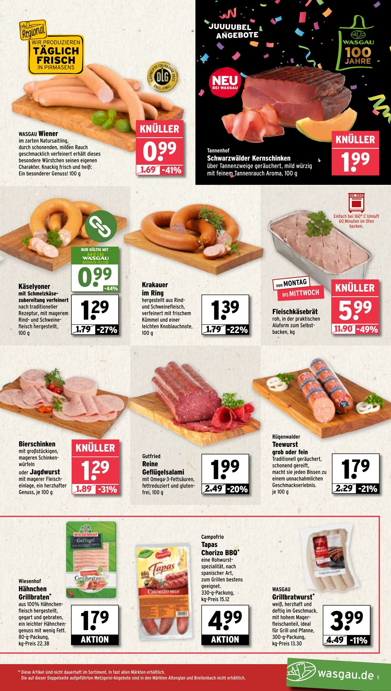Prospekt Wasgau 14.07.2025 - 19.07.2025