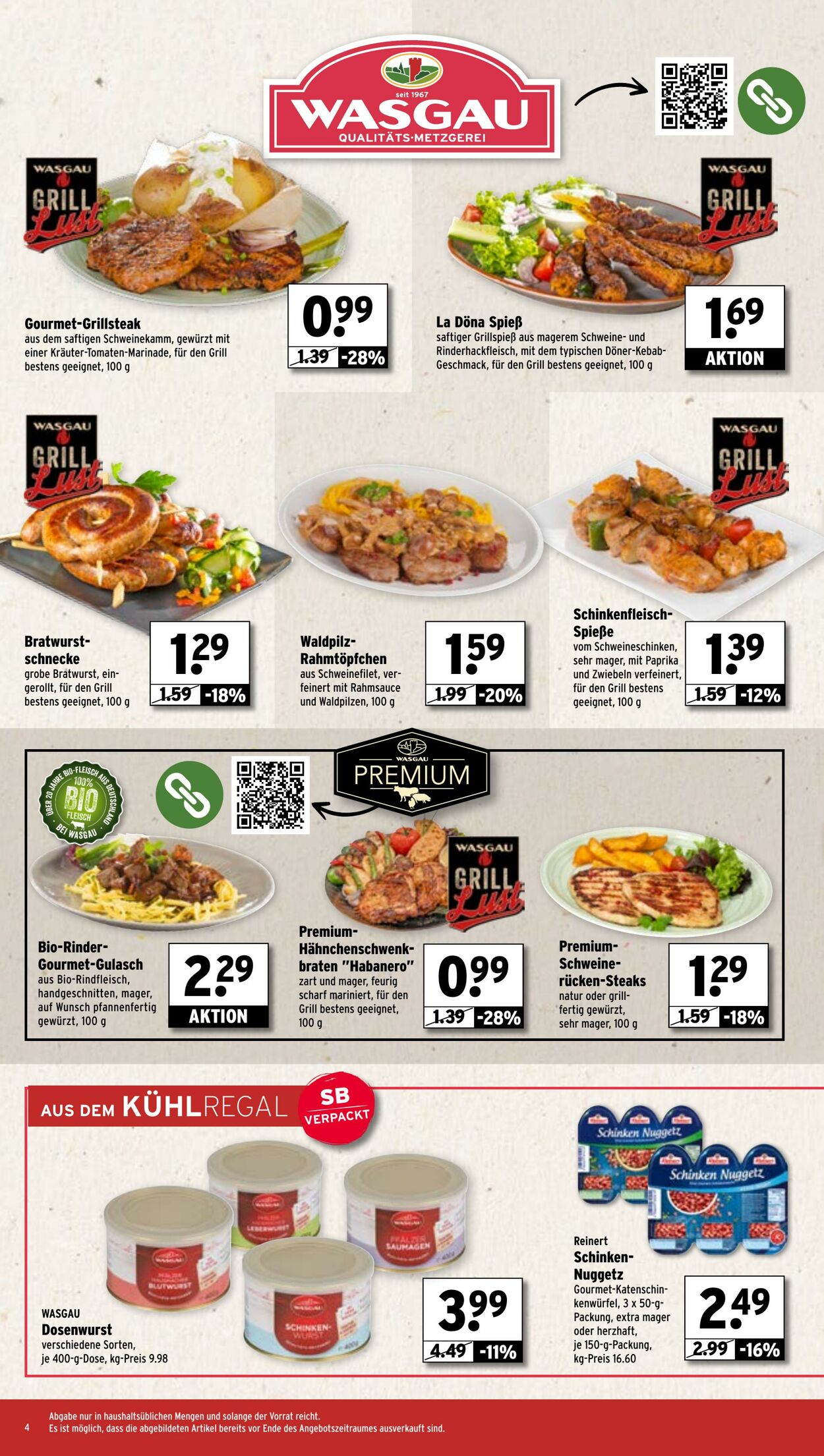 Prospekt Wasgau 14.07.2025 - 19.07.2025