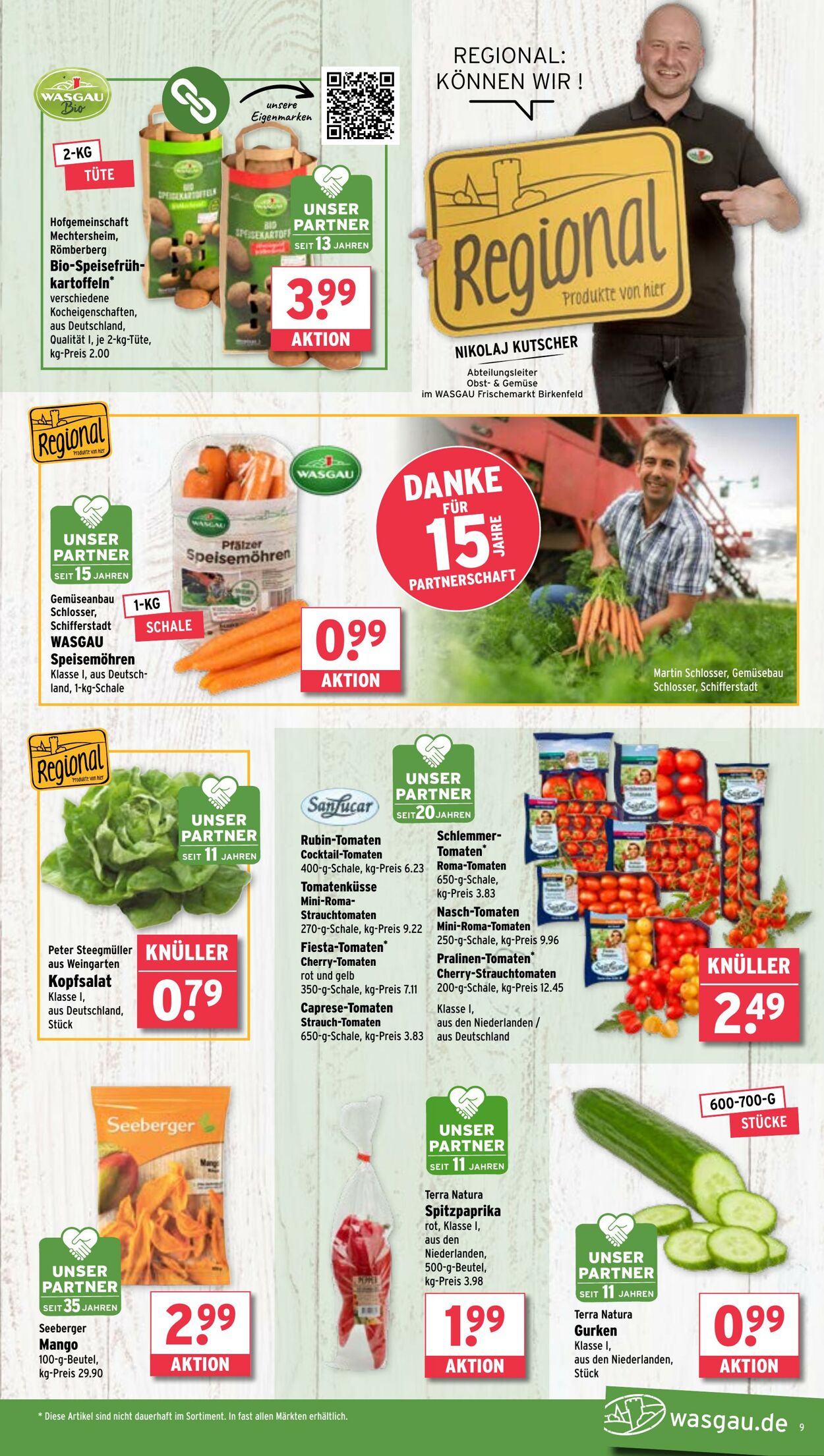 Prospekt Wasgau 14.07.2025 - 19.07.2025