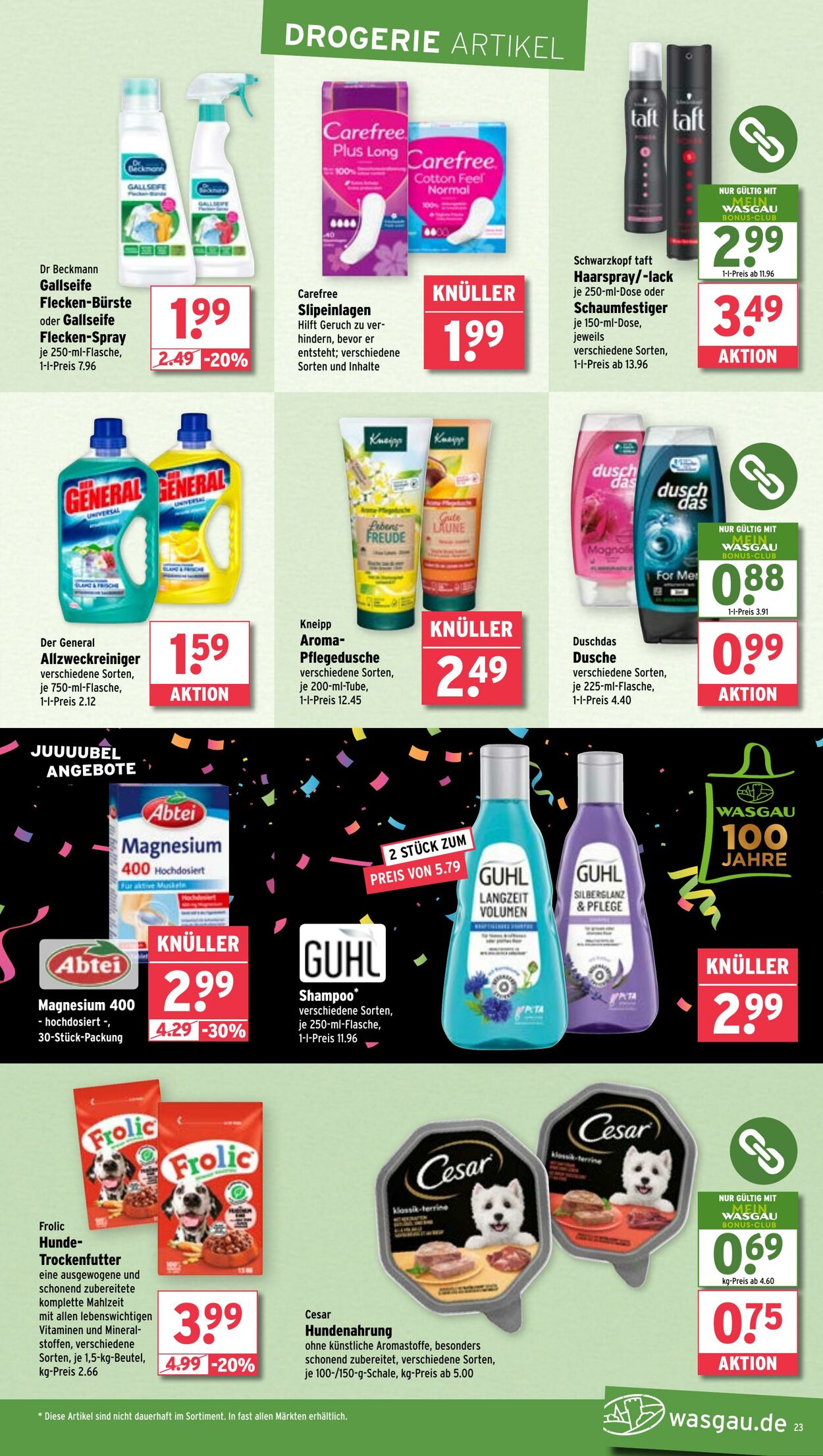 Prospekt Wasgau 14.07.2025 - 19.07.2025