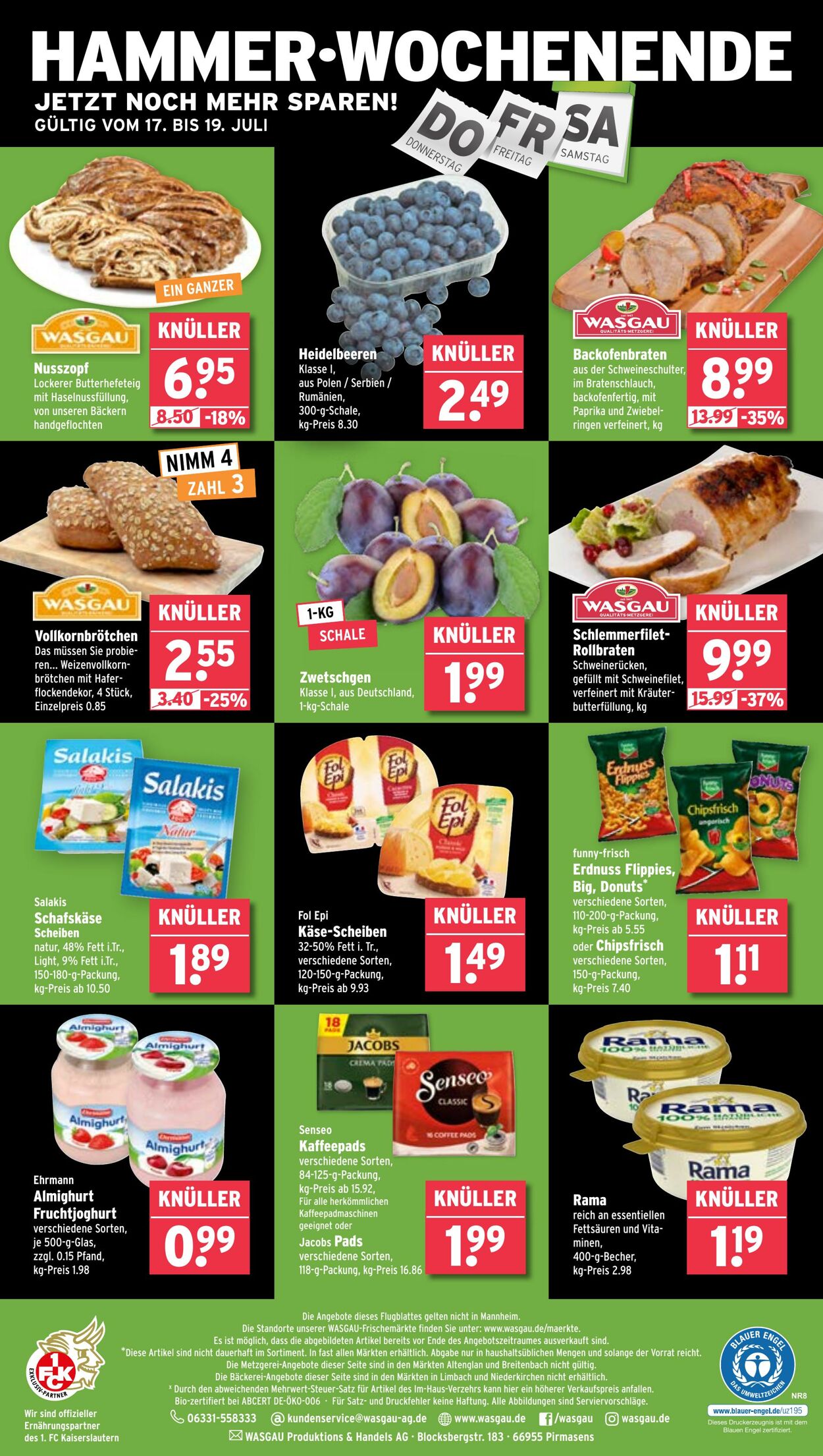 Prospekt Wasgau 14.07.2025 - 19.07.2025