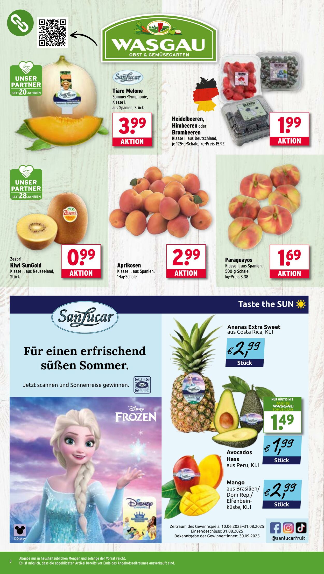 Prospekt Wasgau 04.08.2025 - 09.08.2025