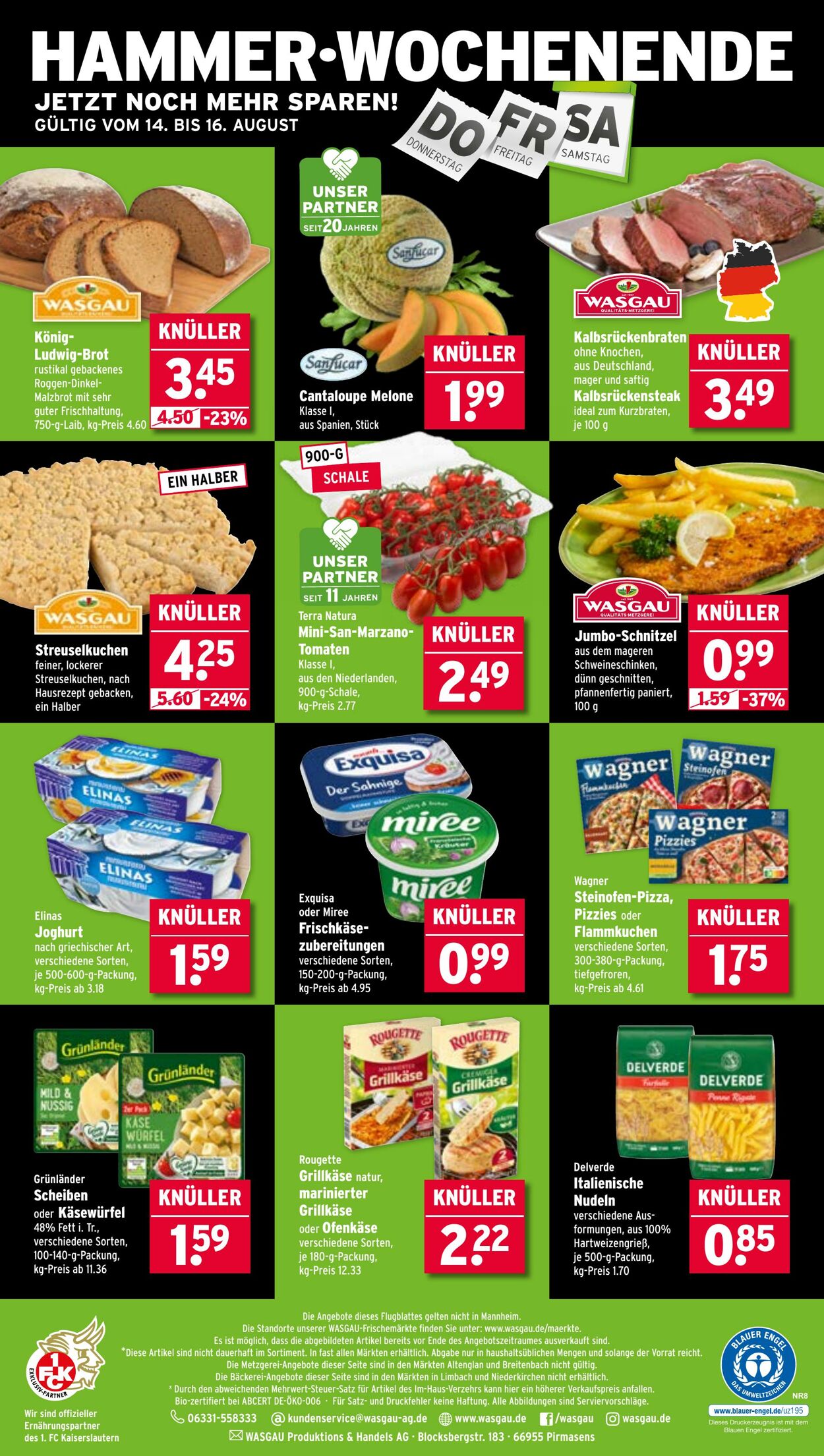 Prospekt Wasgau 11.08.2025 - 16.08.2025