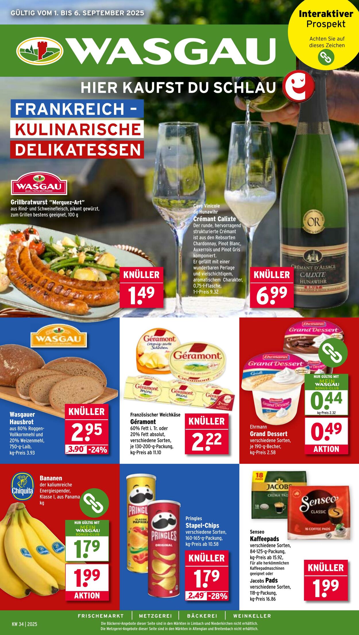 Prospekt Wasgau 01.09.2025 - 06.09.2025