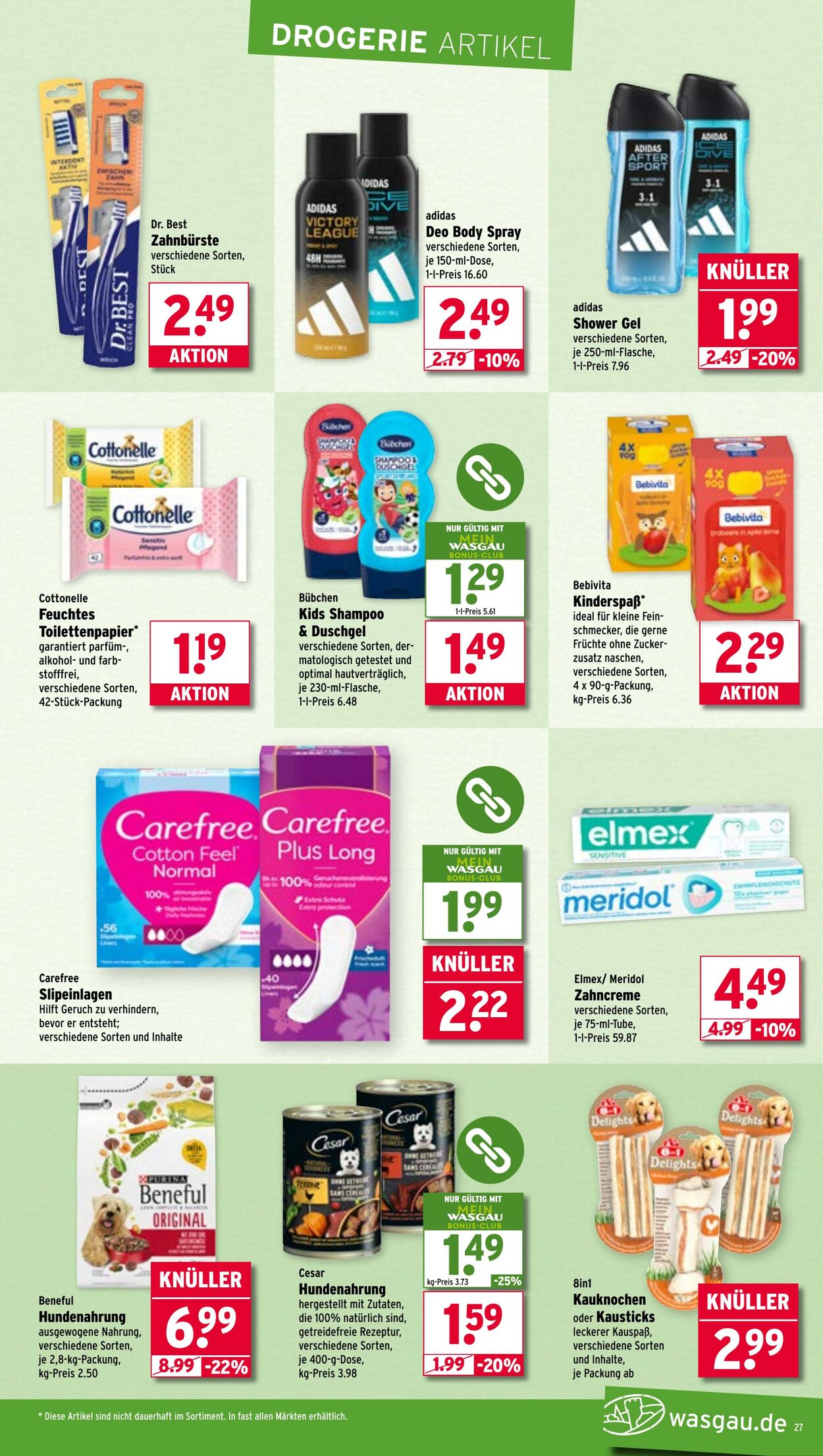 Prospekt Wasgau 01.09.2025 - 06.09.2025