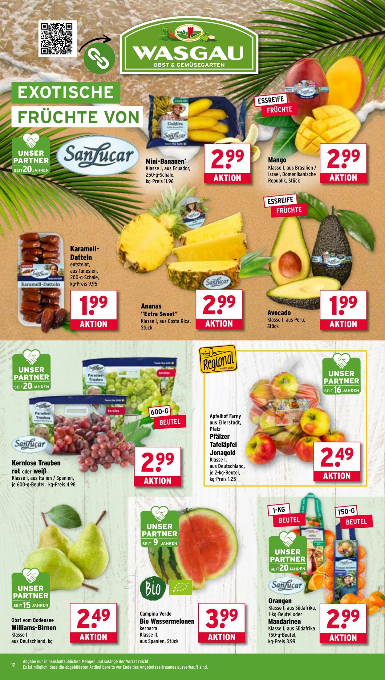 Prospekt Wasgau 01.09.2025 - 06.09.2025